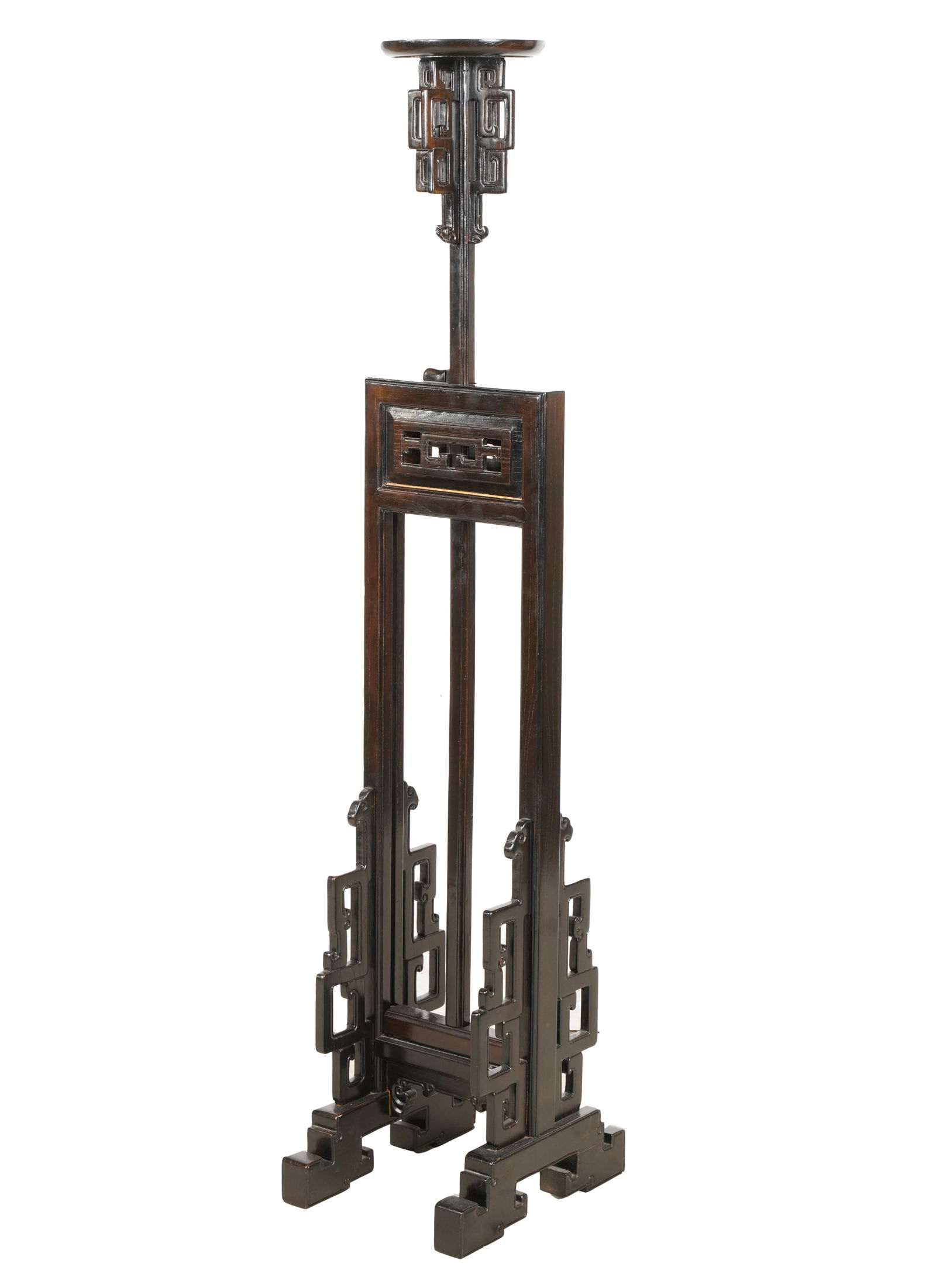 Chinese Carved Wood Candle Stand (1 of 9)