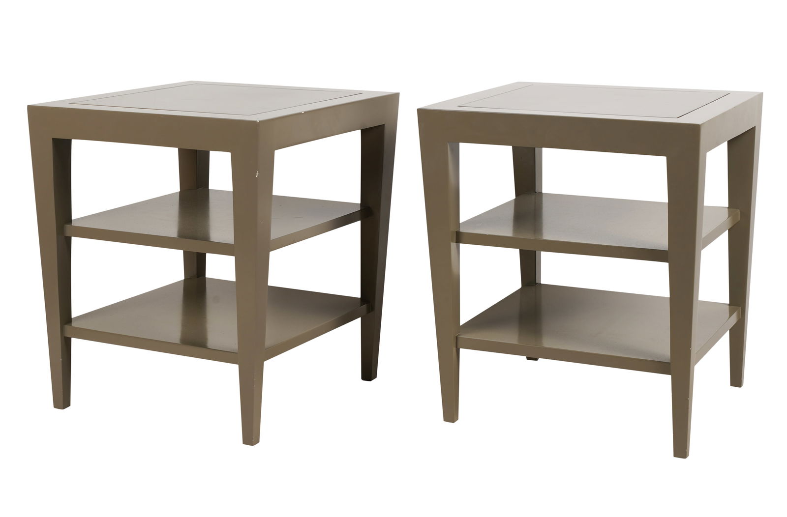 Pair of Modernist Tiered End Tables (1 of 10)
