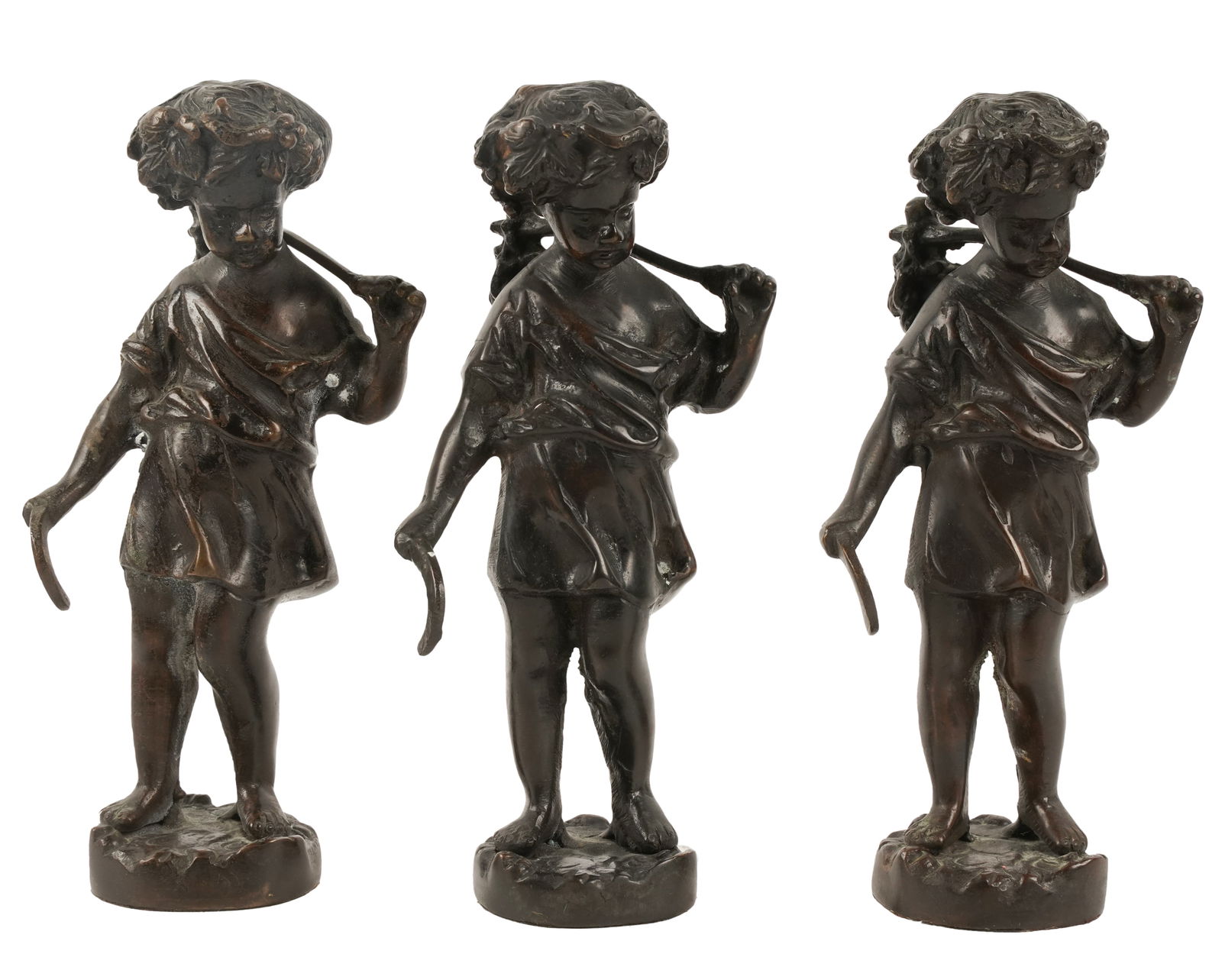 Three Patinated Bronze Figures (1 of 7)