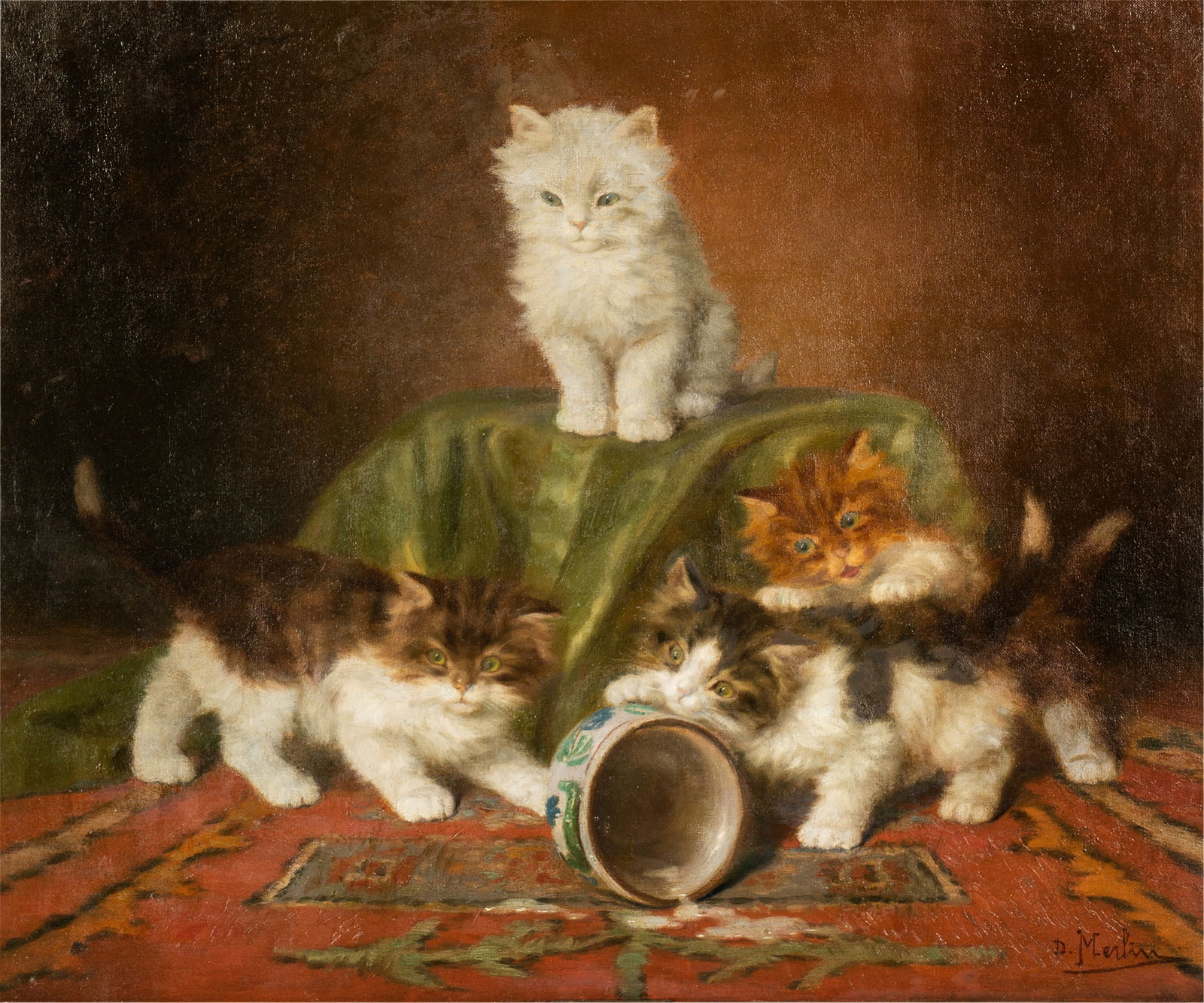 Daniel Merlin (1861-1933): Kittens (1 of 11)