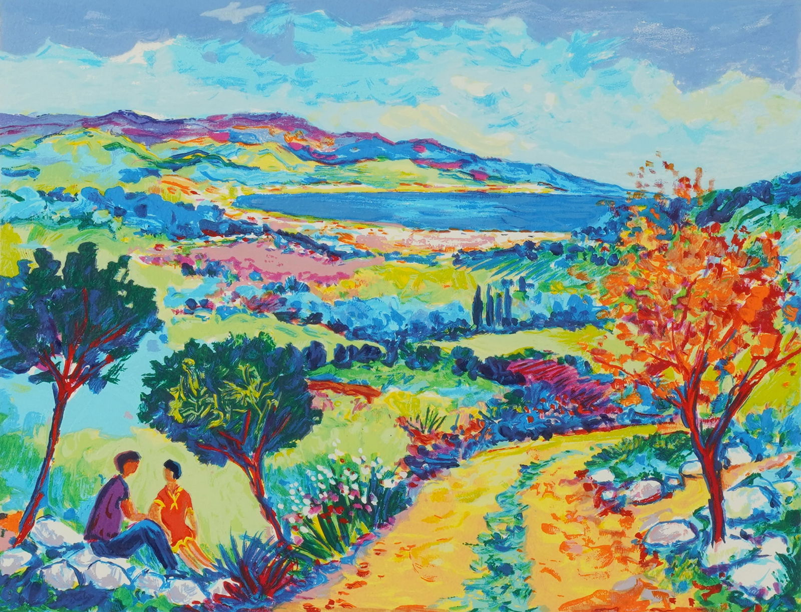 Jean Picot (B. 1930): Le Chemin Abandonne (1 of 8)