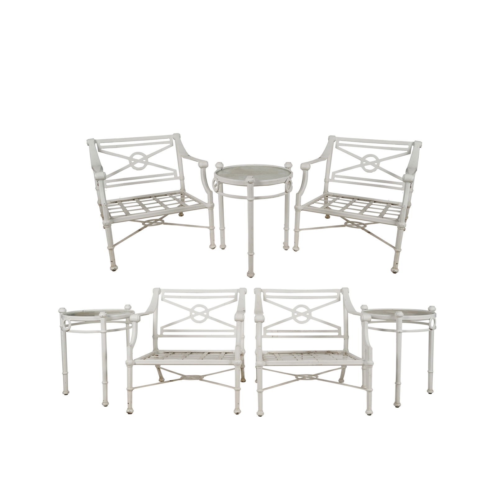 Group of Woodard Painted Iron Patio Furniture (1 of 13)