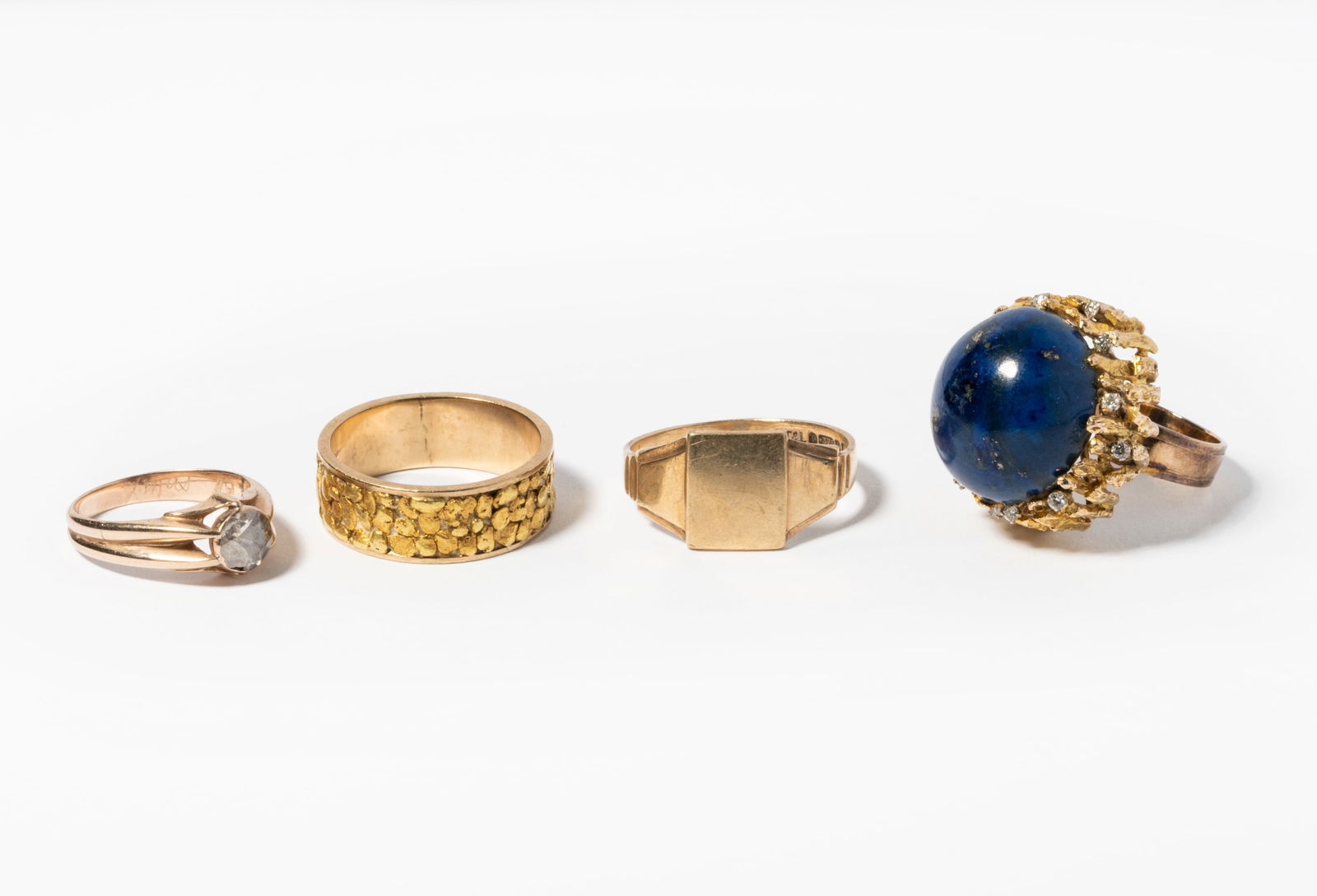 Group Of Four Yellow Gold Rings (1 of 8)