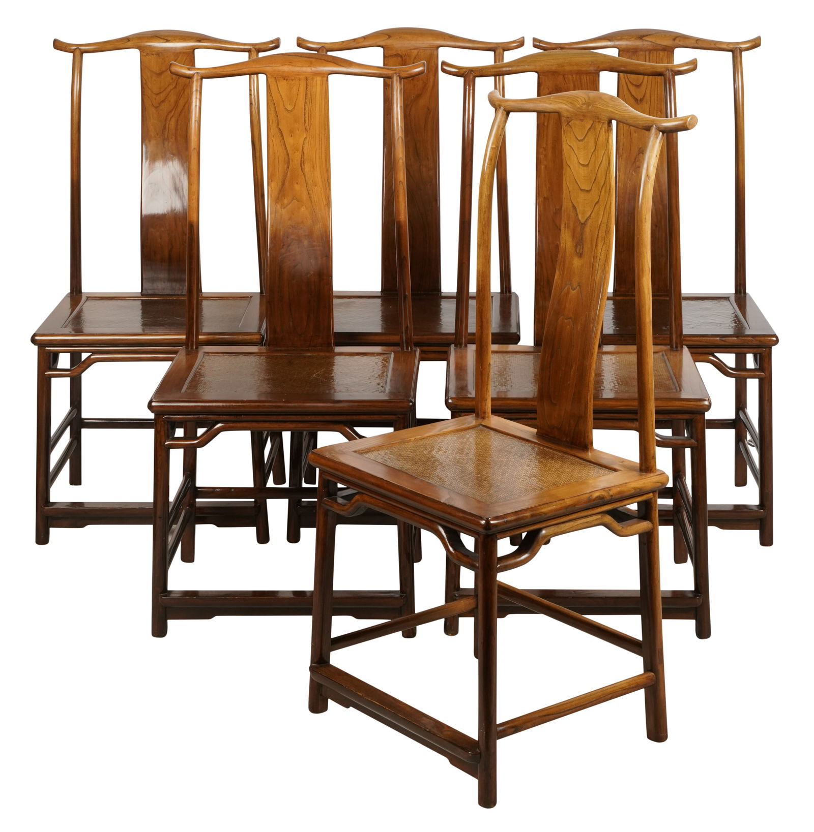 Set of Six Chinese Side Chairs (1 of 8)