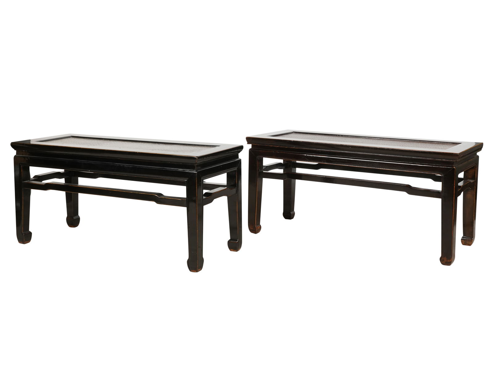Pair of Chinese Lacquered Benches (1 of 14)