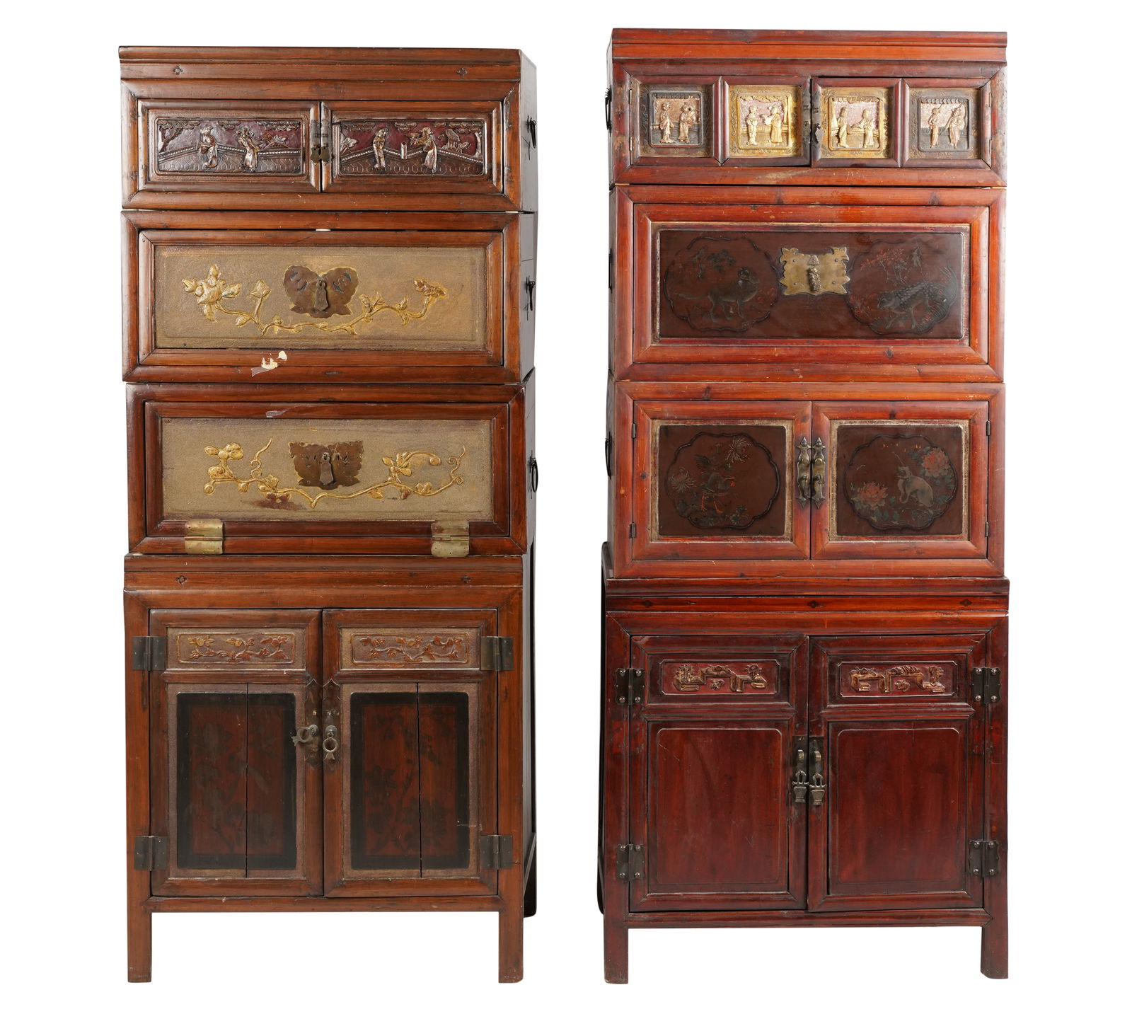 Two Chinese Drop Front Cabinets (1 of 17)