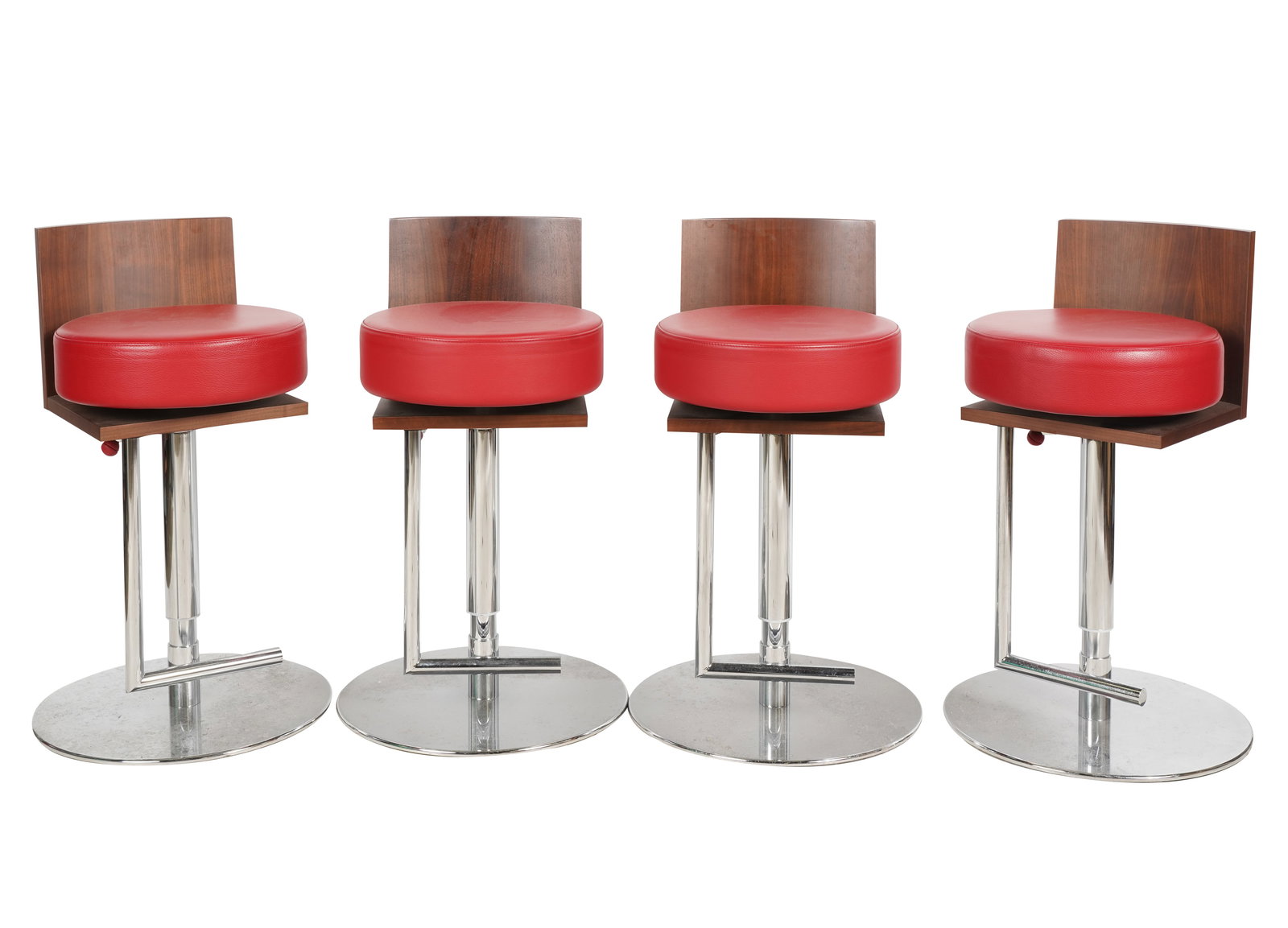 Set of Four Poltrona Frau Bar Stools (1 of 7)