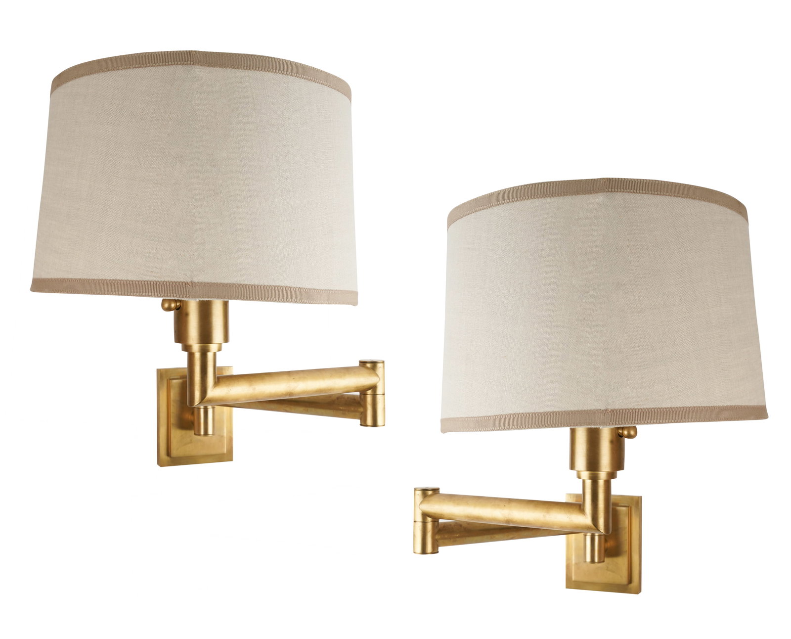 Pair of Contemporary Brass Finish Sconces (1 of 11)