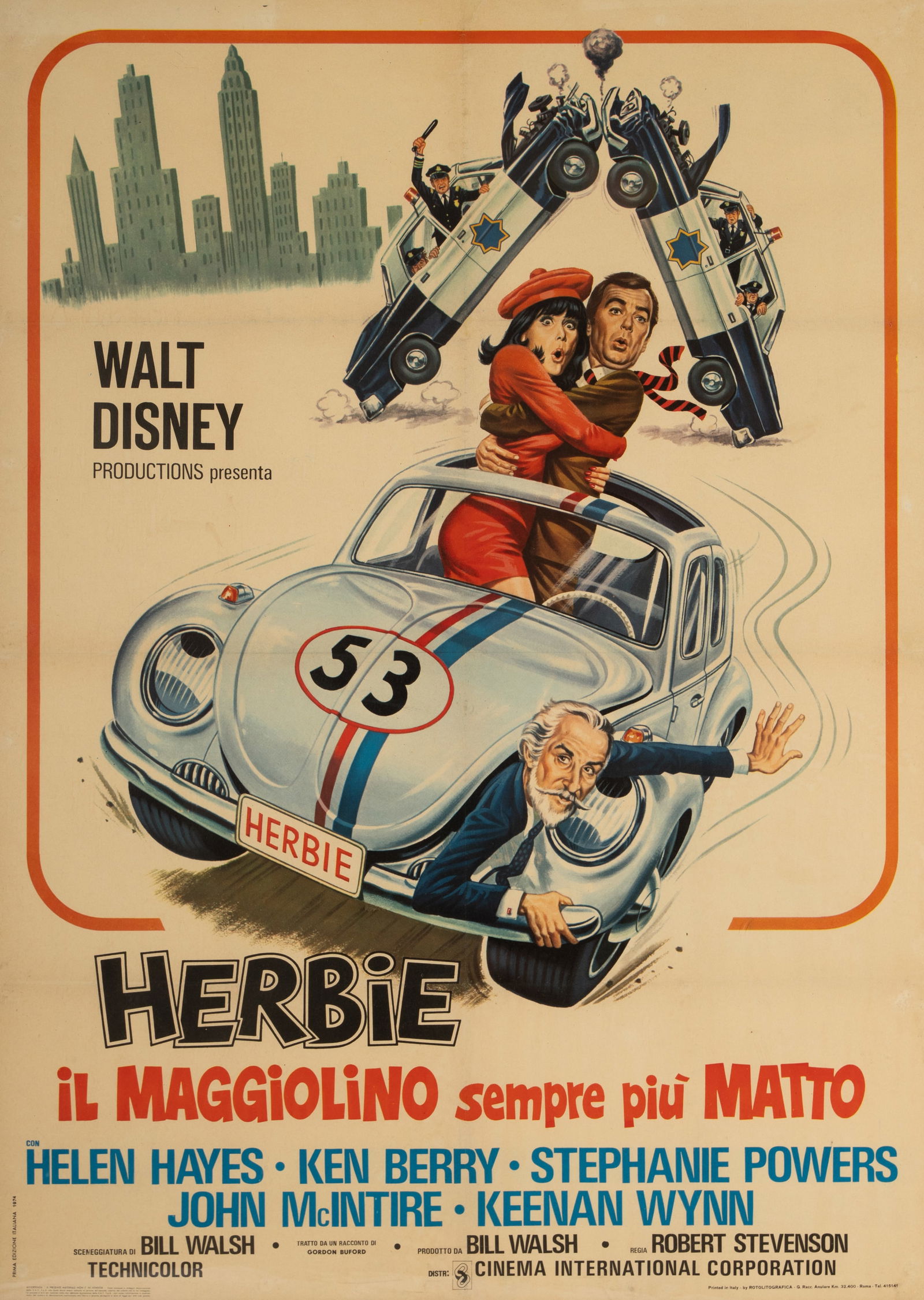 Italian Herbie Movie Poster (1 of 14)