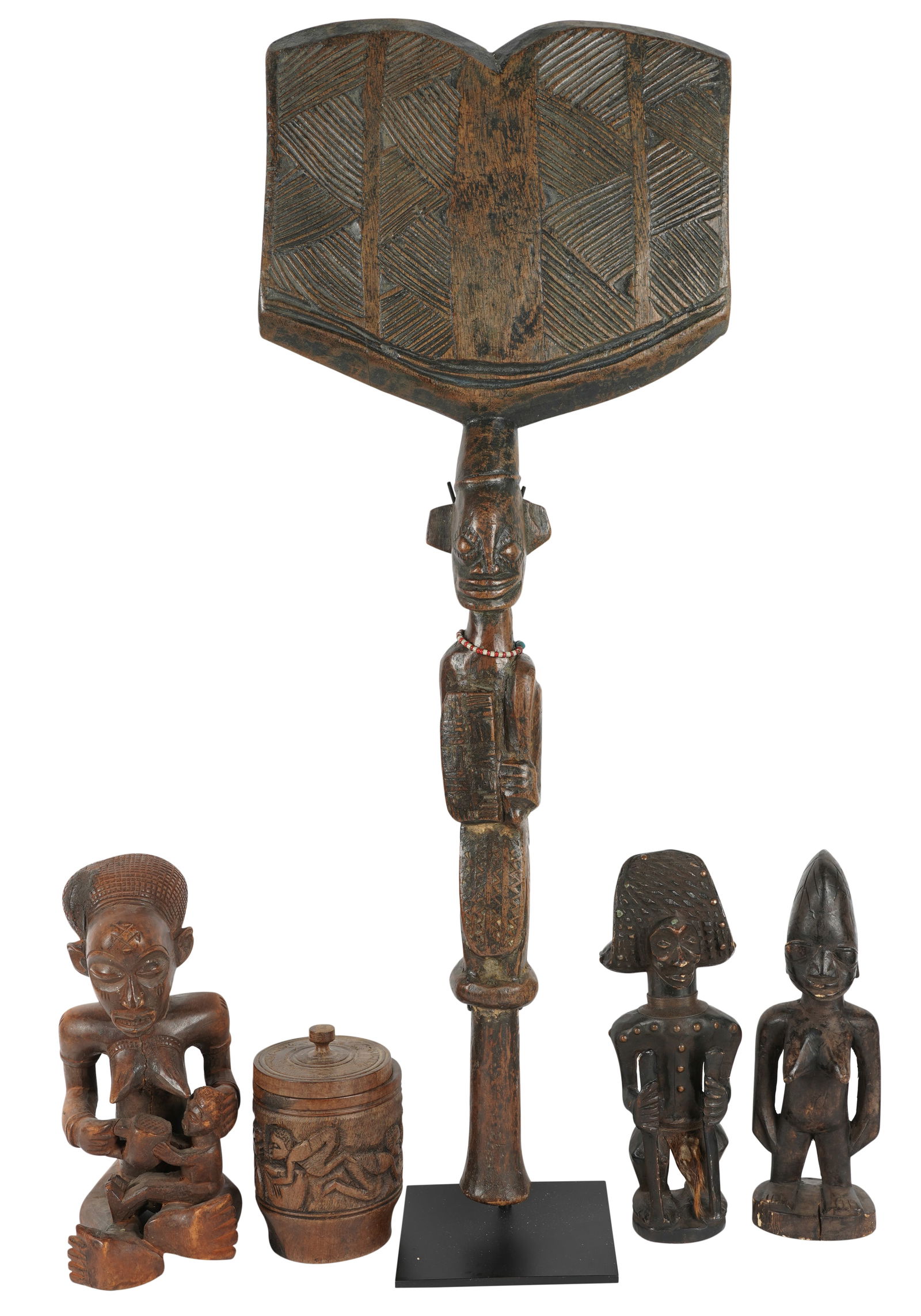 Group of African Wood Carvings (1 of 13)
