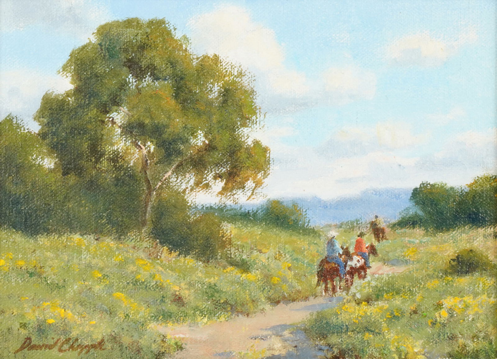 David Chapple (B. 1947): Trail Ride (1 of 9)