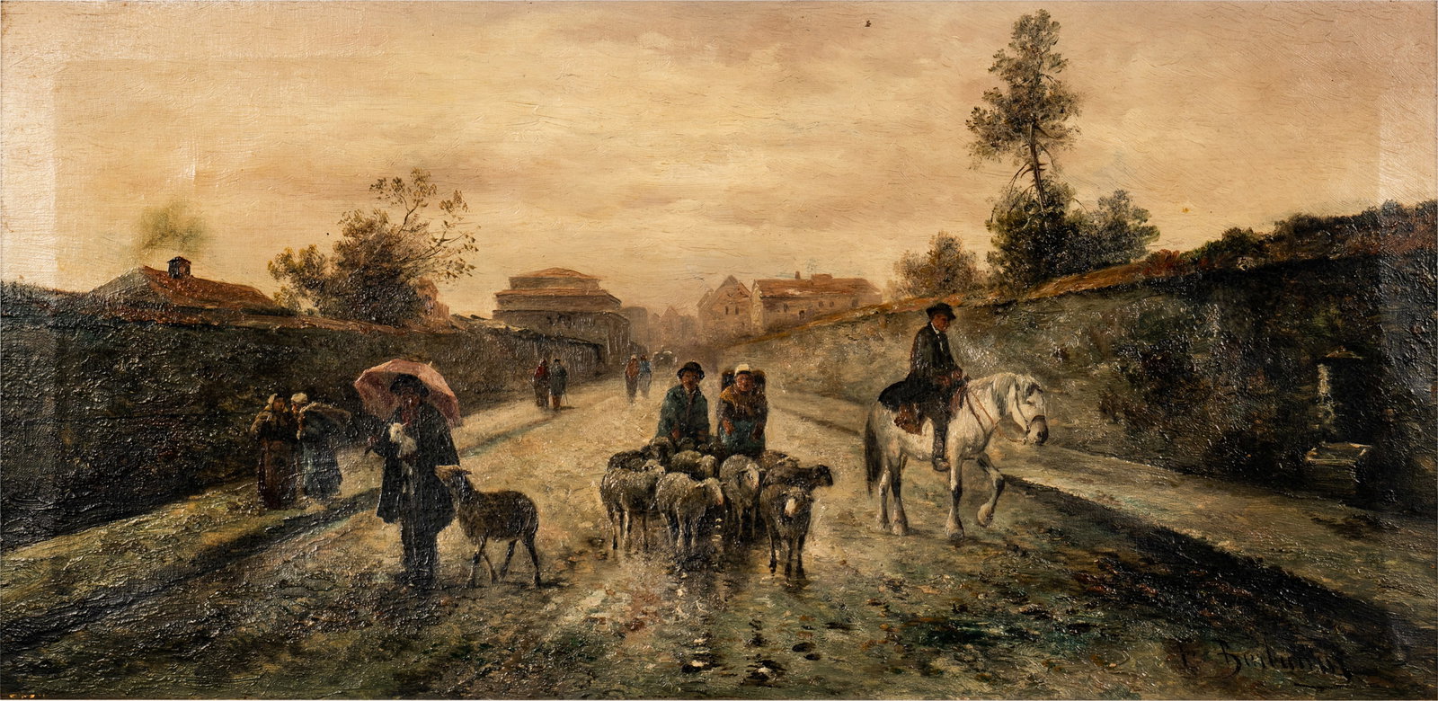 Emil Barbarini (1855-1933): Street Scene (1 of 20)