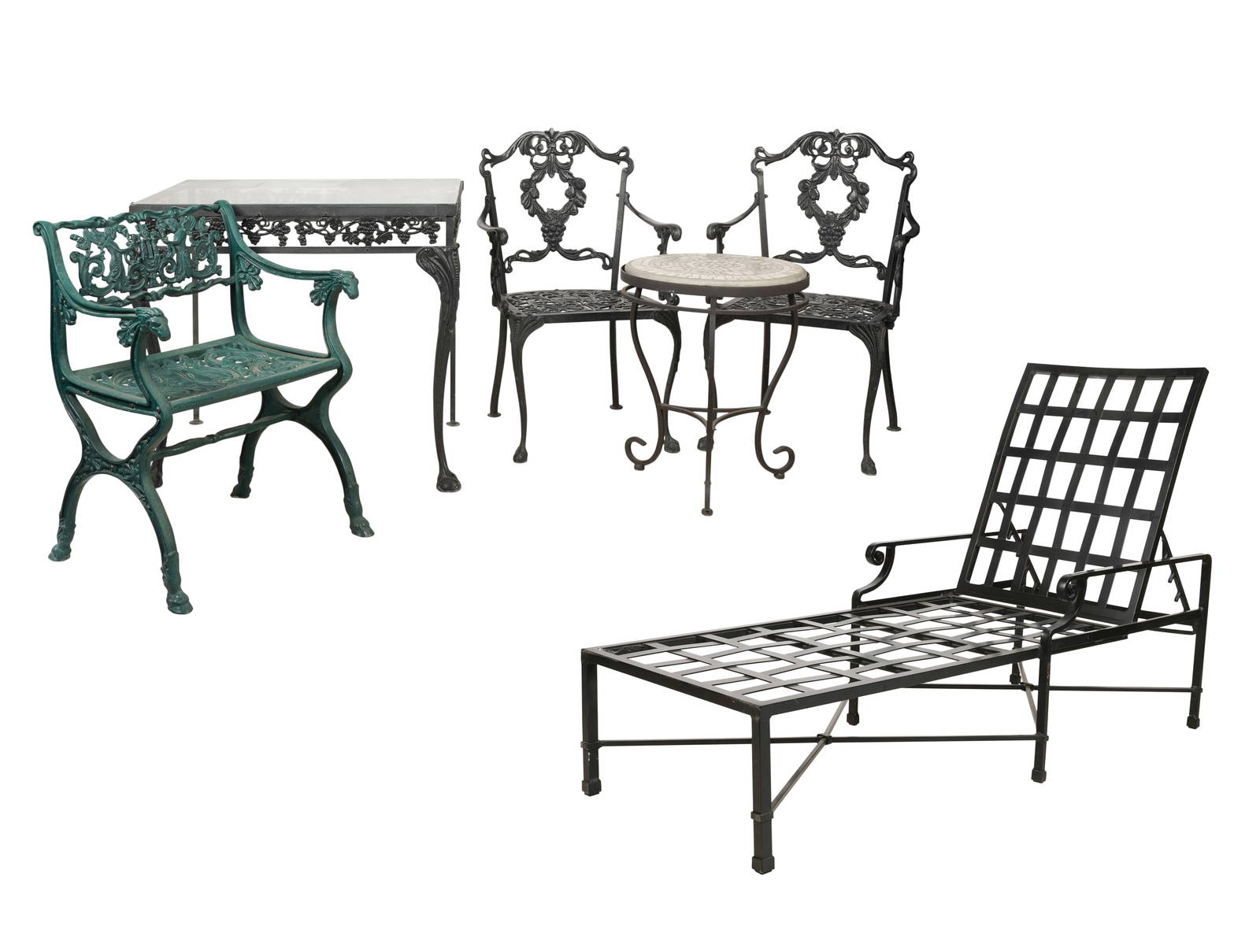 Group Of Assorted Patio Furniture Auction