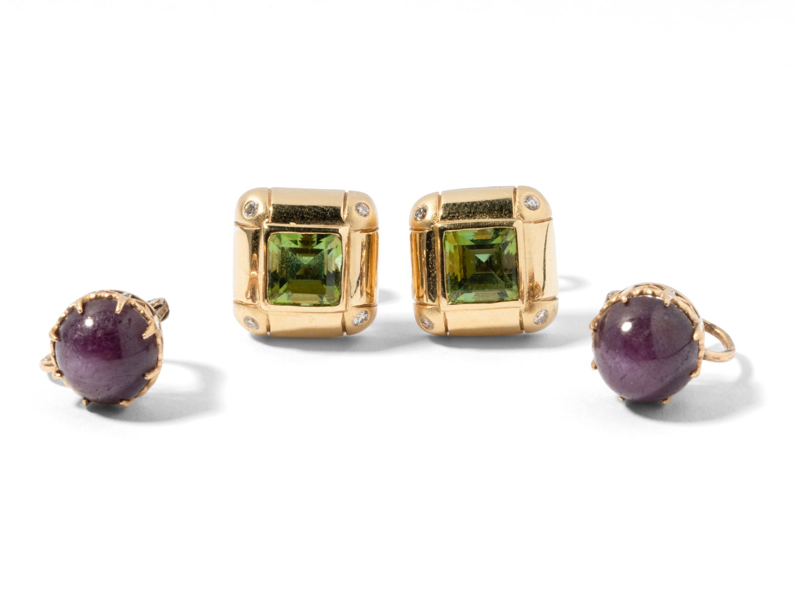 Two Pairs Of Gem Earrings (1 of 5)