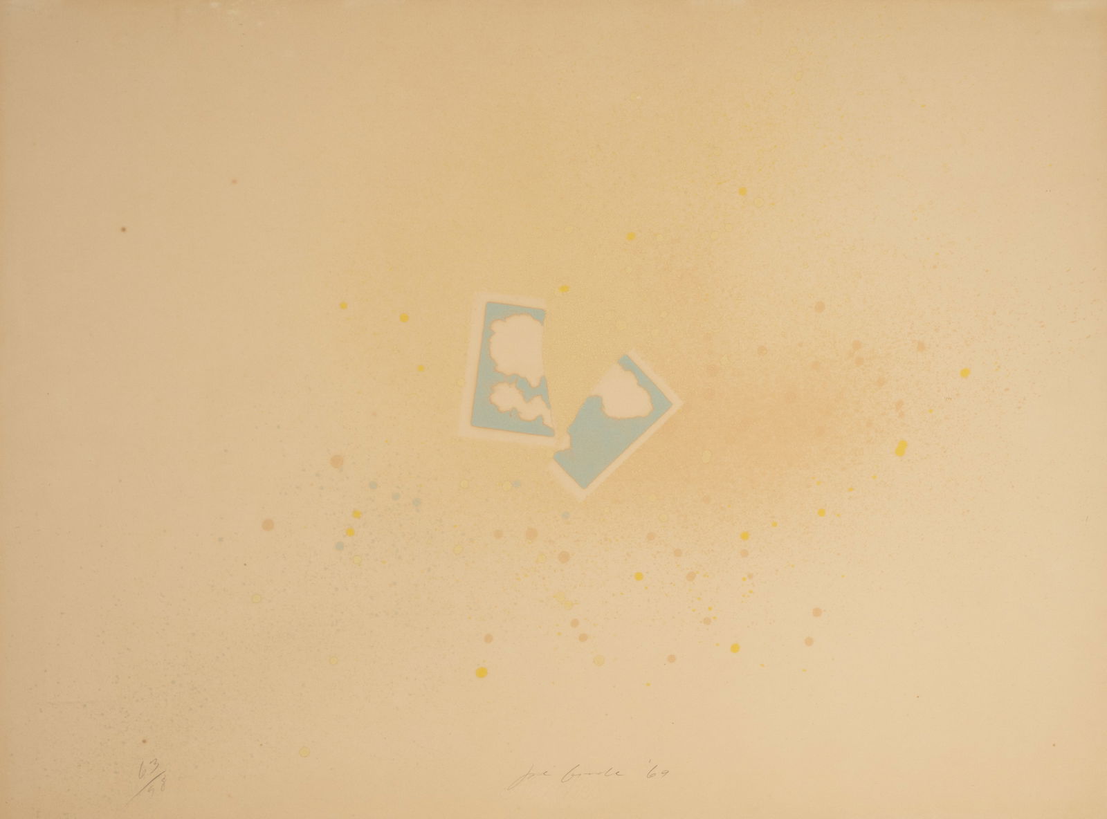 Joe Goode (b. 1937): Untitled (From Floating Cards Series) (1 of 12)