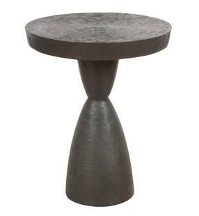 Tom Corbin (B. 1954): Alexandra II Side Table: bronze; signed to underside of top 22 x 18 in. (55.9 x 45.7 cm.)