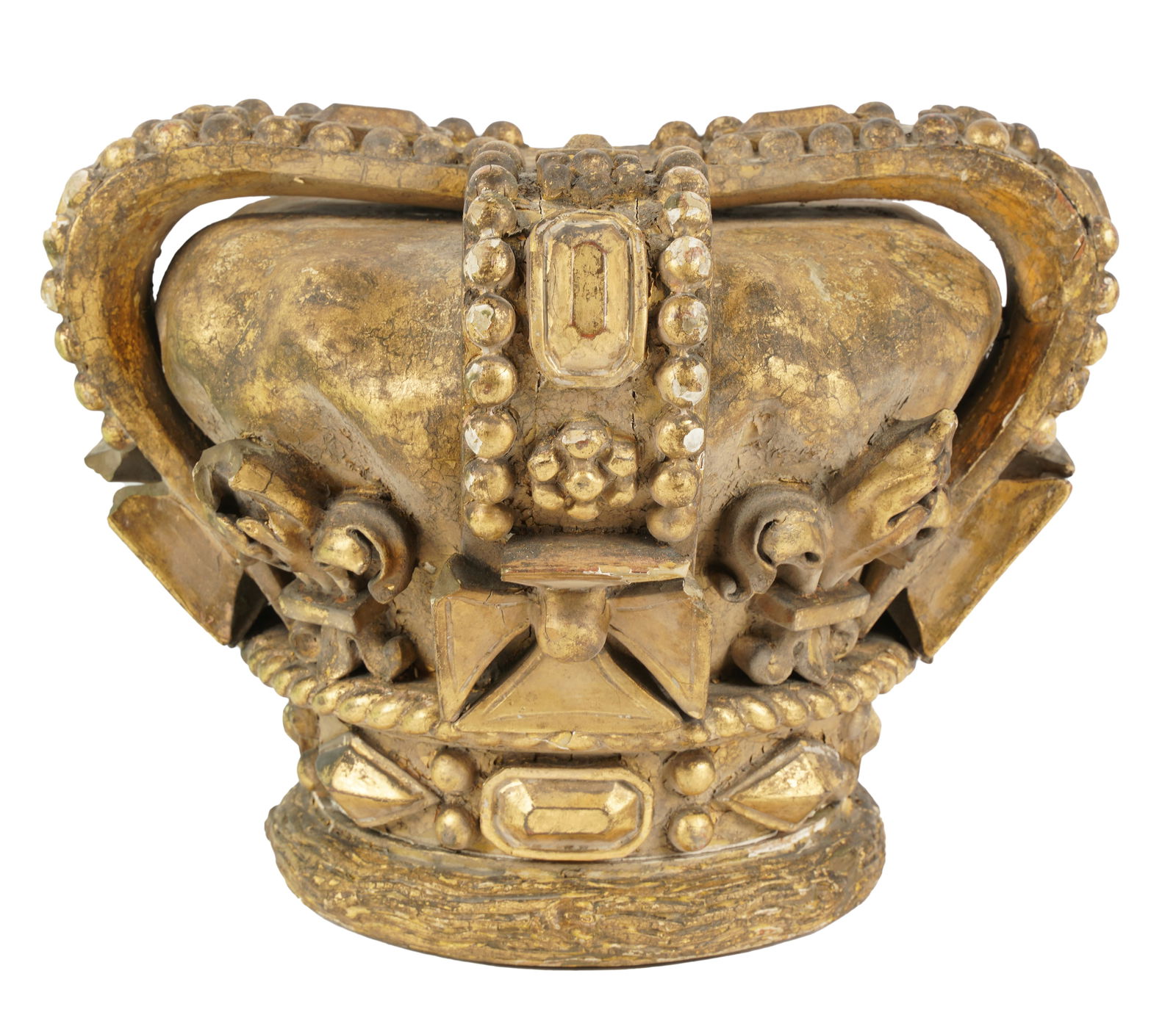 Carved Giltwood Crown Architectural Element (1 of 7)