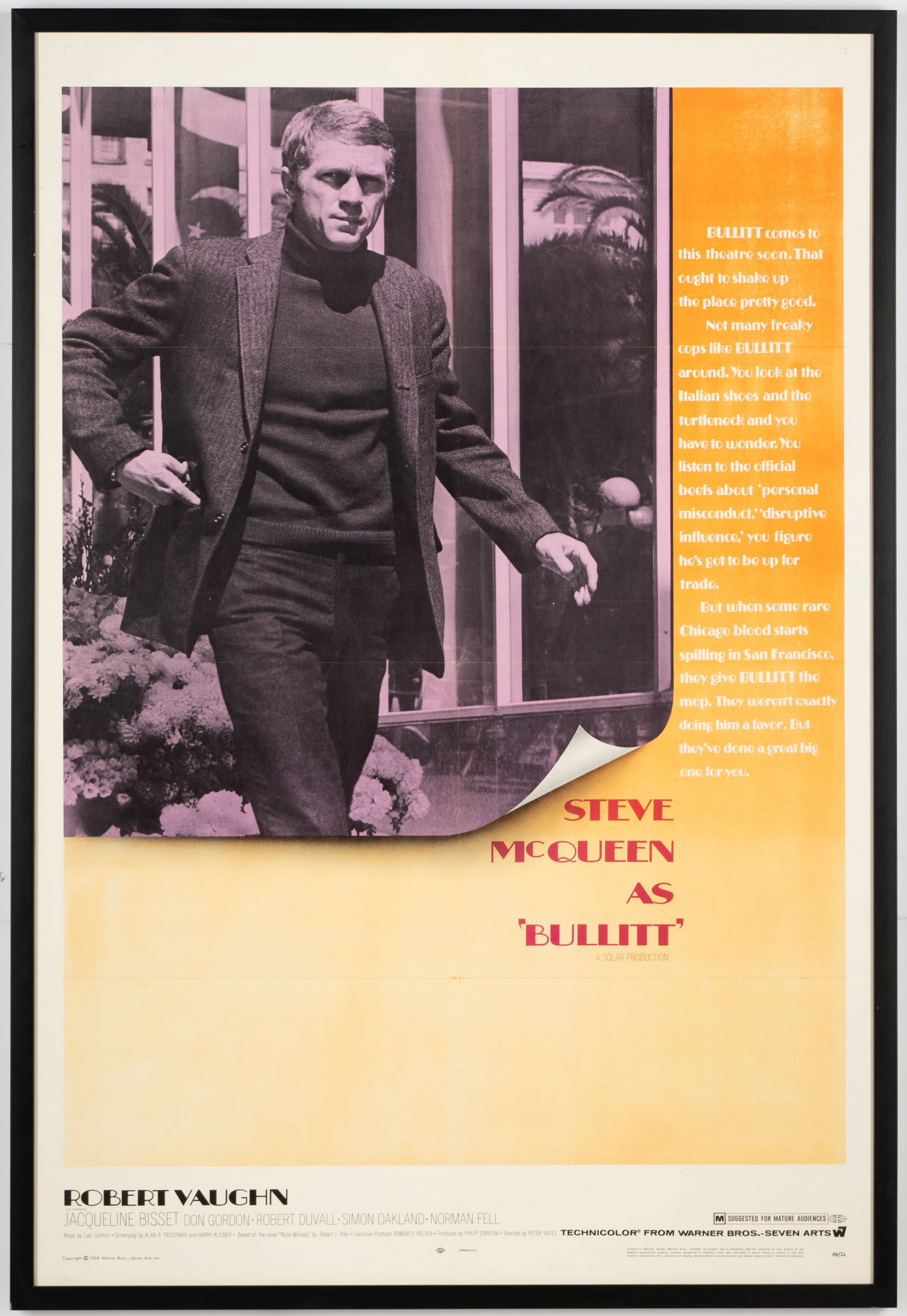 Steve McQueen as Bullitt Movie Poster (1 of 10)