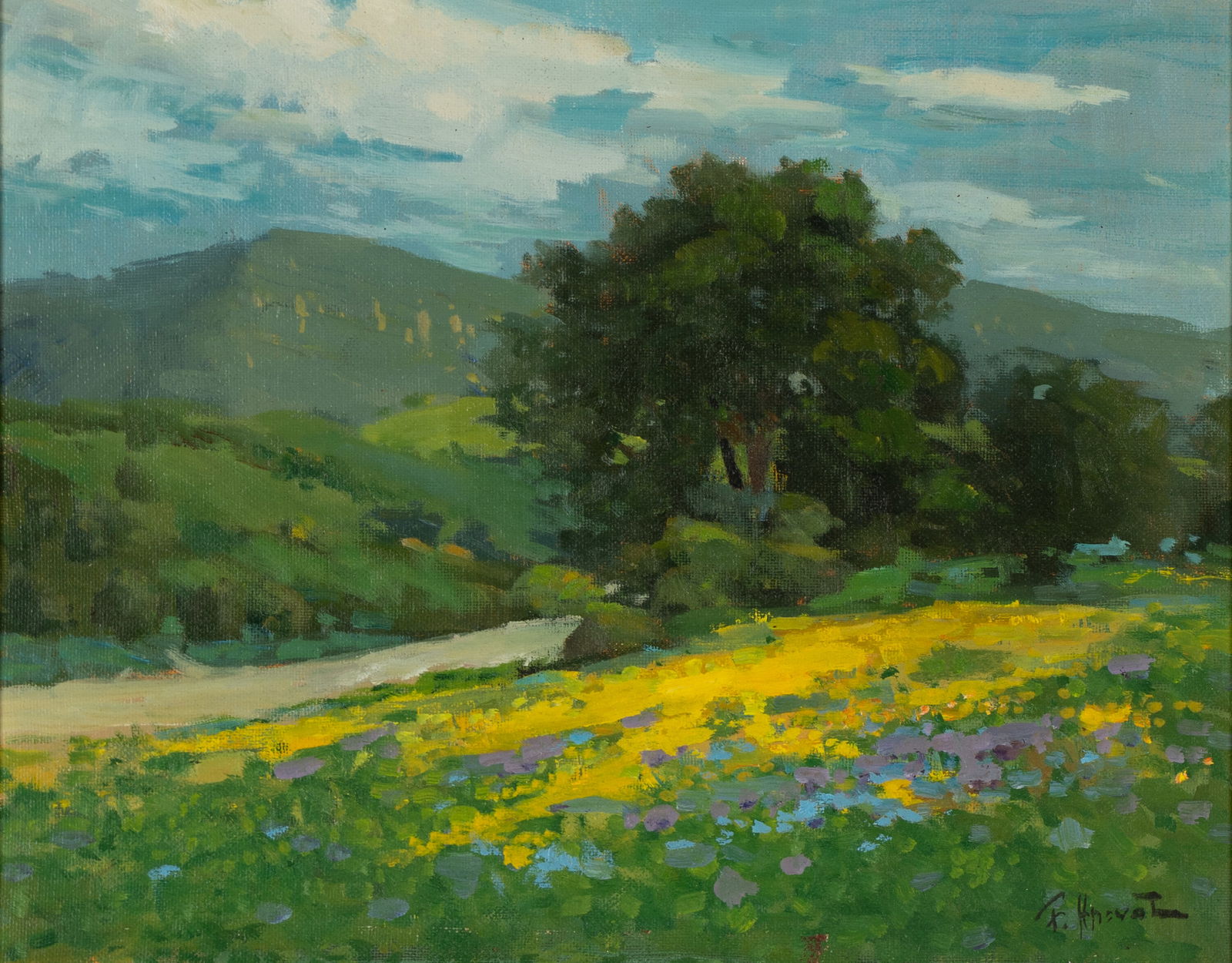 Felice Hrovat (20th/21st Century): California Landscape (1 of 9)