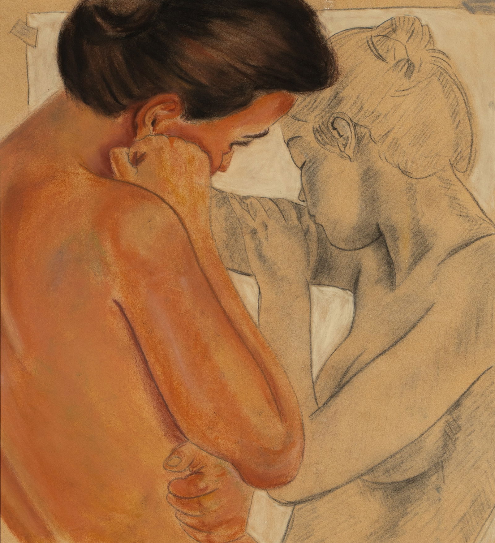 Artist Unknown (20th century): Two Figures (1 of 9)