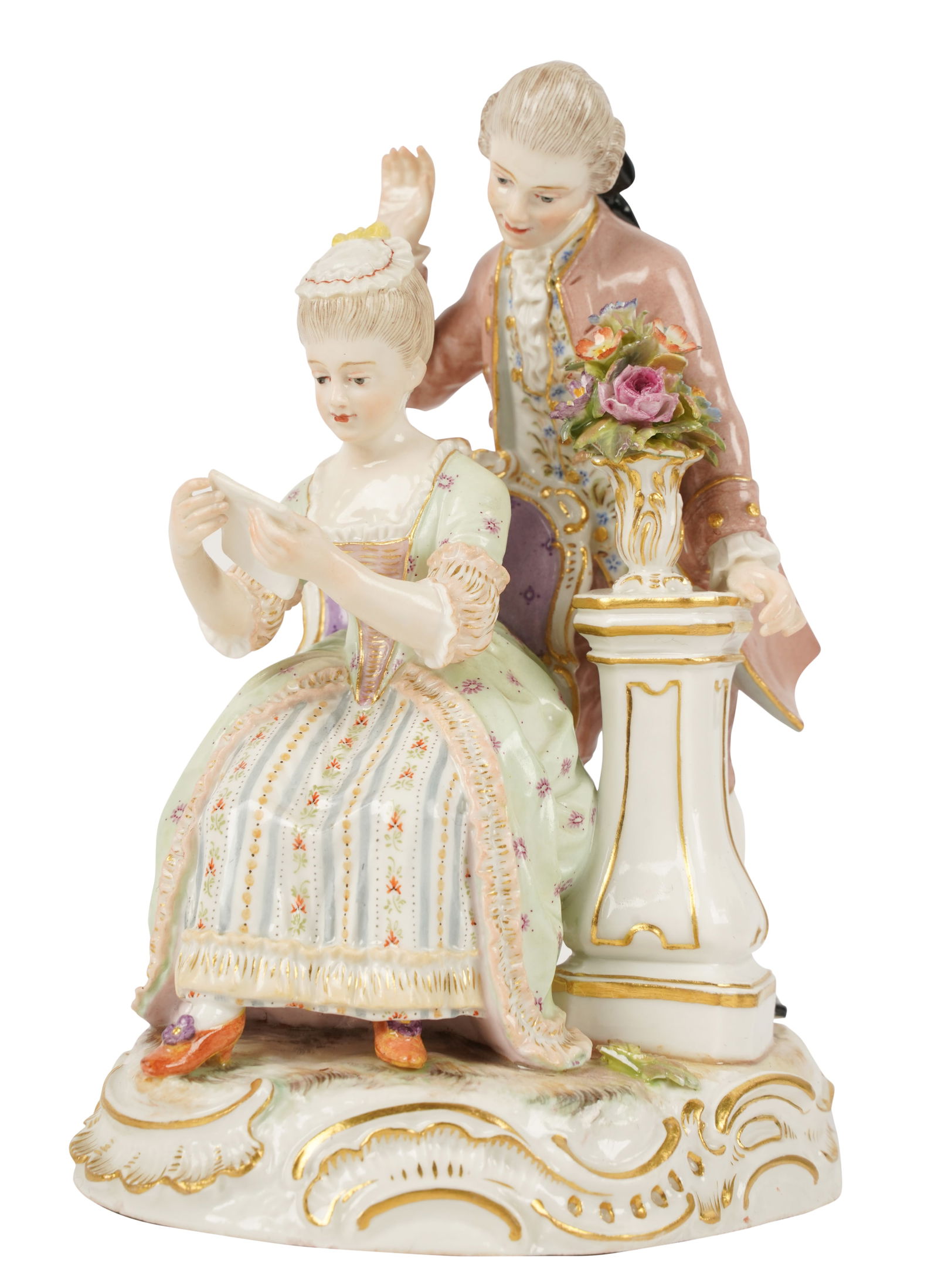 Meissen-Style Porcelain FIgural Group (1 of 8)