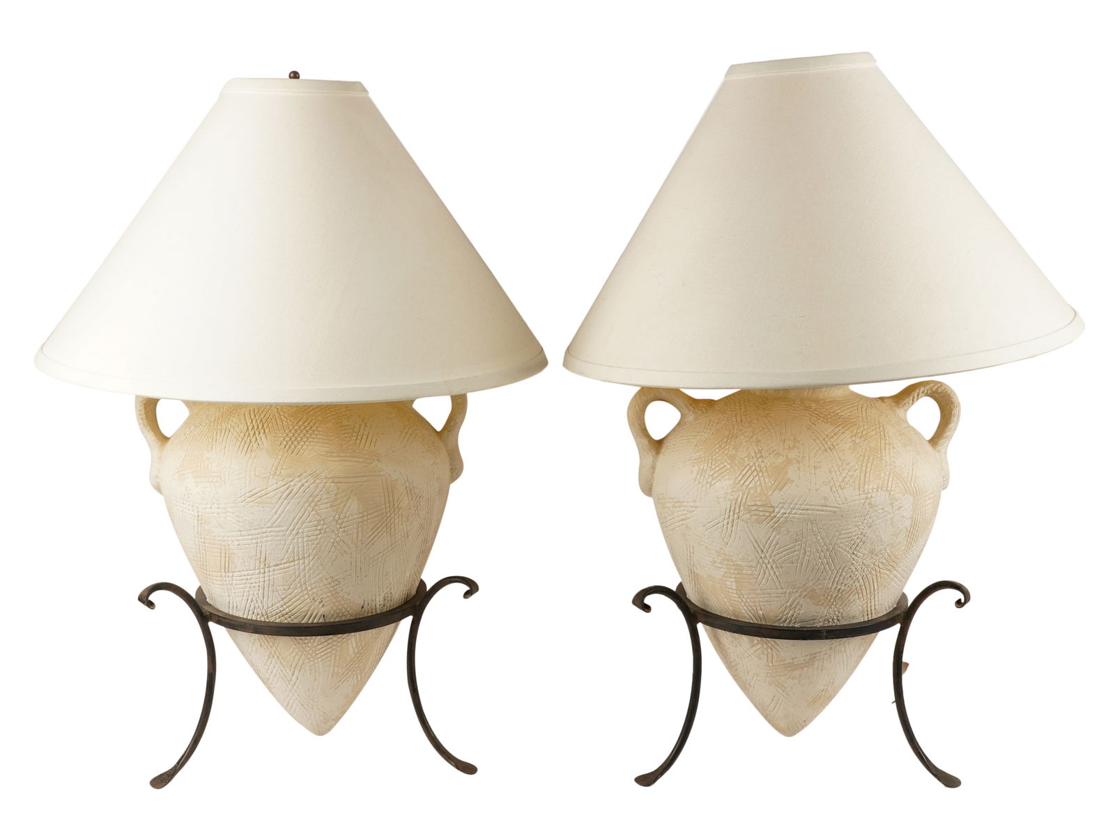 Pair of Thomas Morgan Amphora Table Lamps (1 of 15)