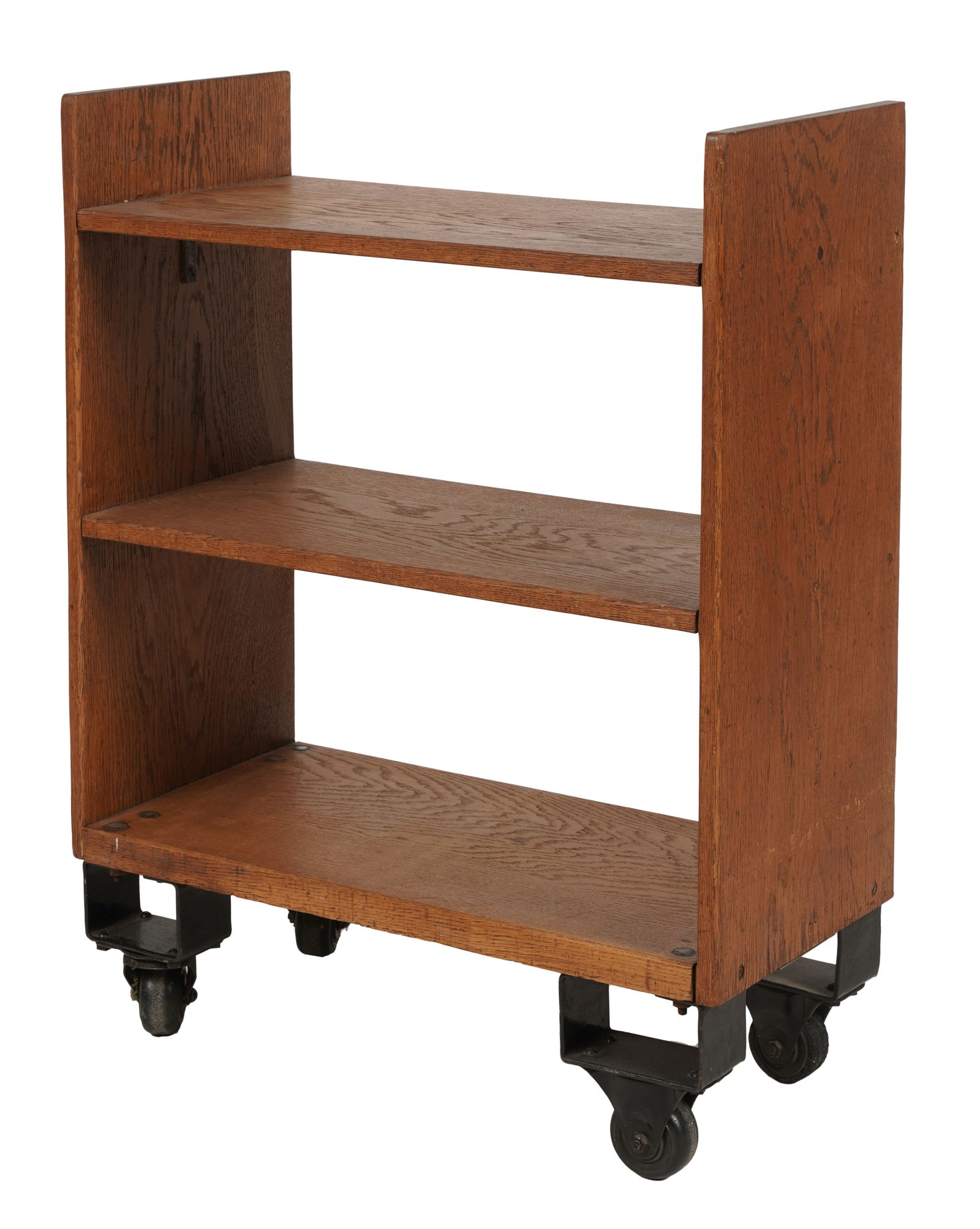 Oak Rolling Bookshelf (1 of 10)