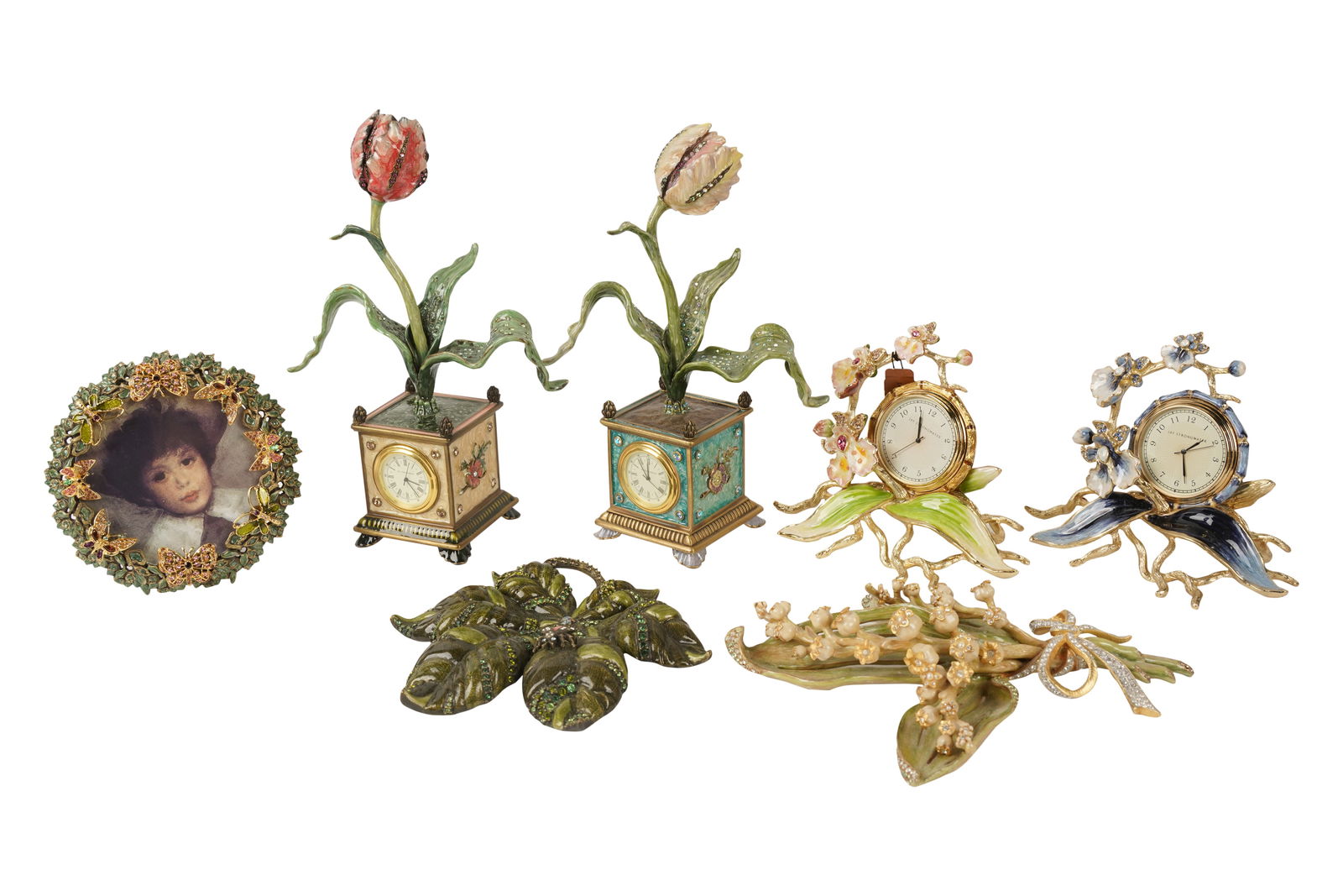 Group of Jay Strongwater Floral Table Articles (1 of 11)