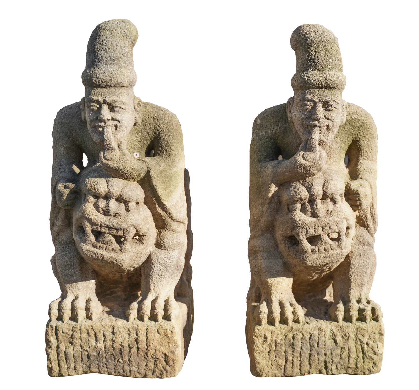 Pair of Chinese Stone Figures (1 of 9)