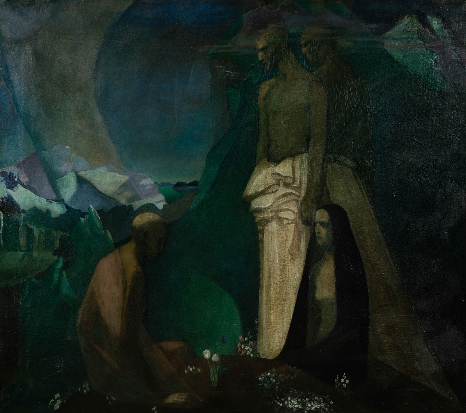 Unknown Artist (Early 20th Century): Figures in a Landscape (1 of 18)