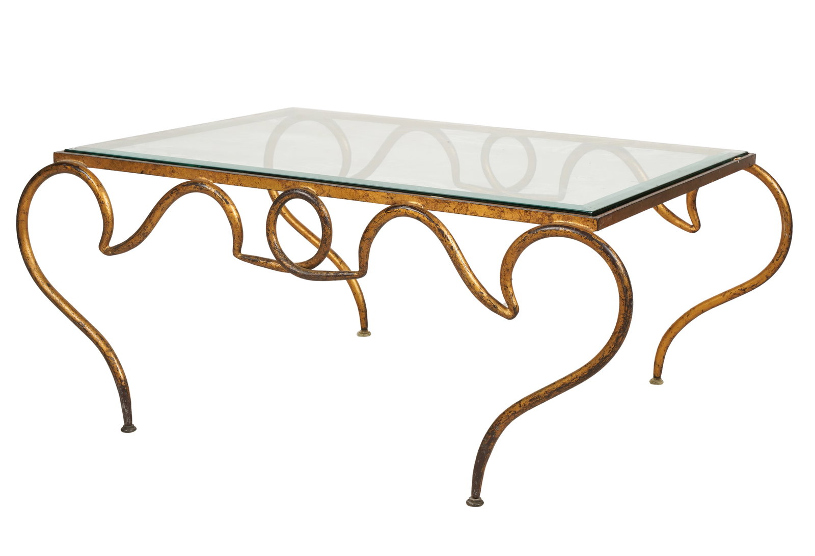 Gilt Metal Coffee Table (1 of 7)