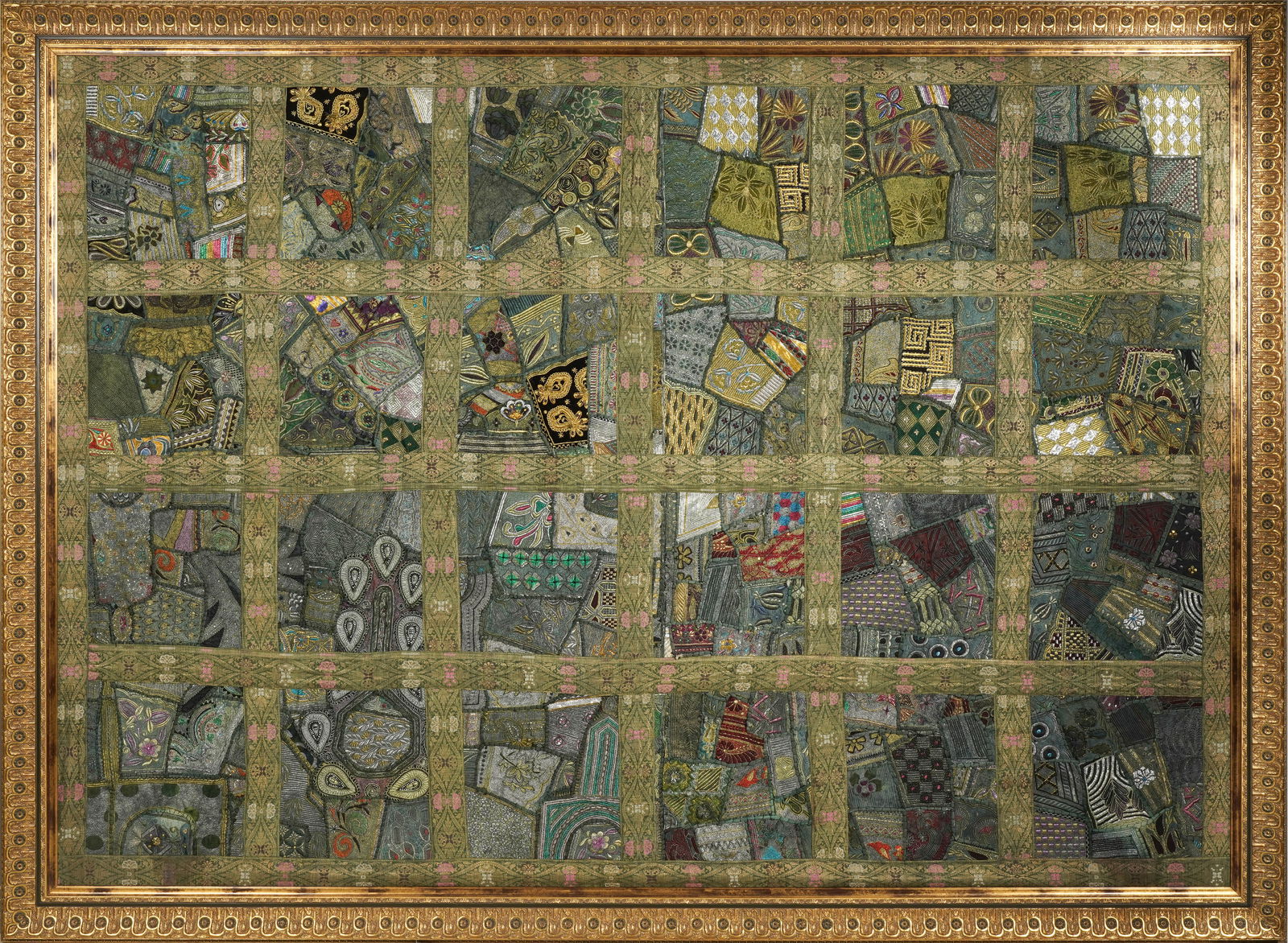 Large Framed Textile Panel (1 of 9)