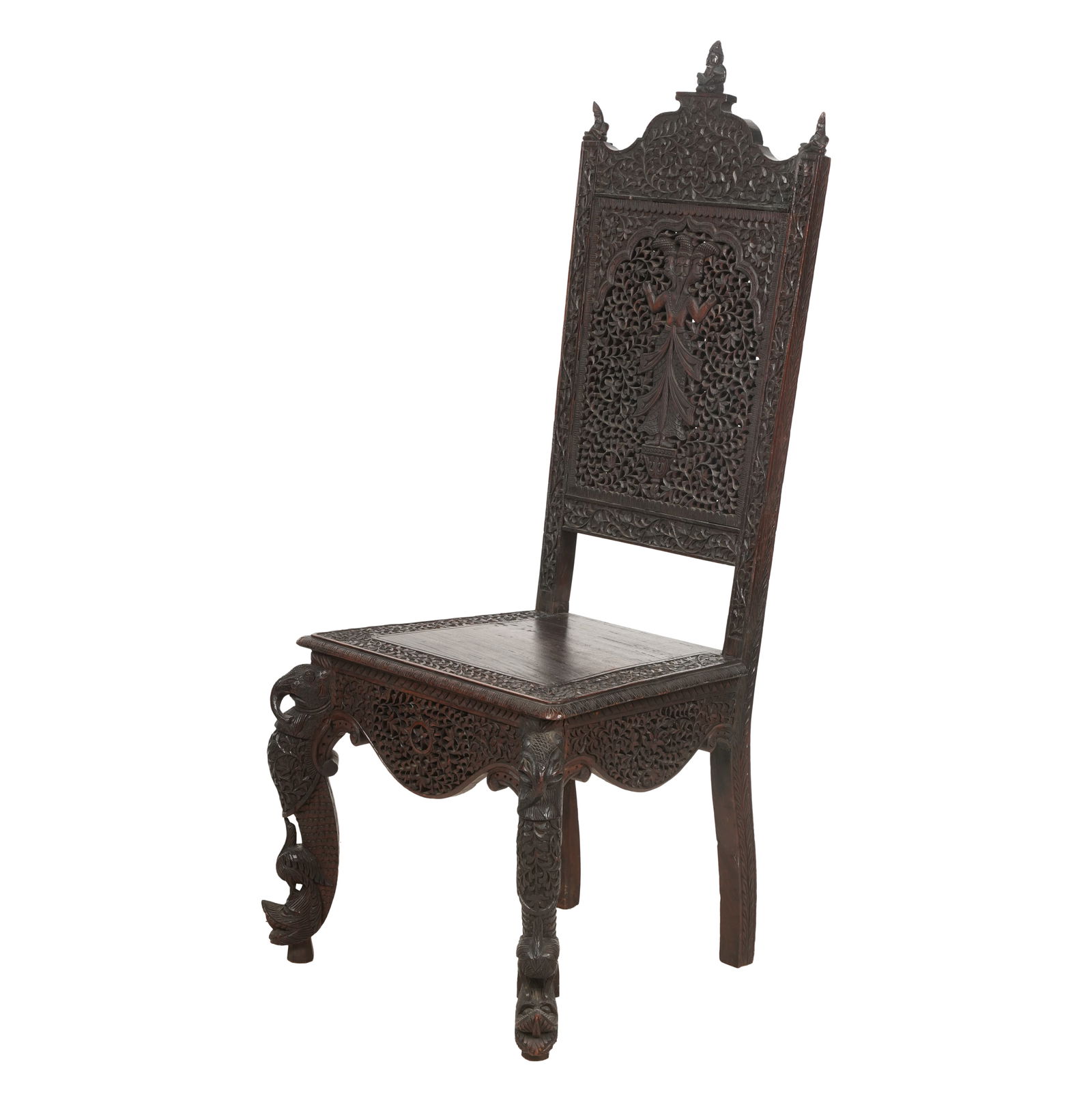 Anglo-Indian Carved Side Chair (1 of 10)