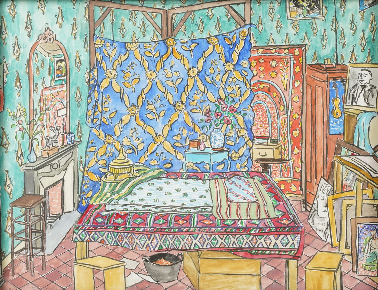 Damian Elwes (B. 1960): Interior Scene (1 of 9)