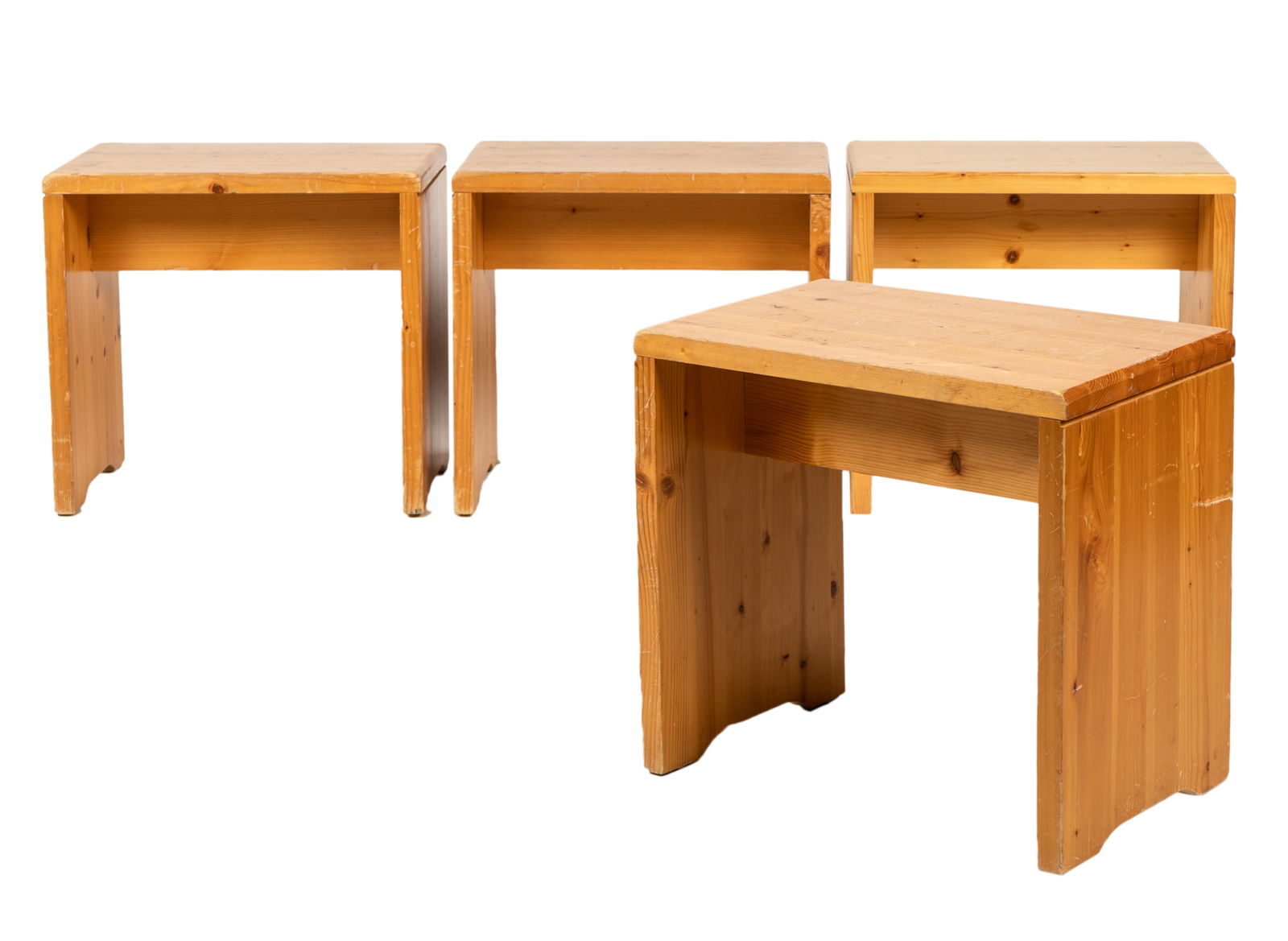 Four Charlotte Perriand Les Arcs Stools (1 of 20)