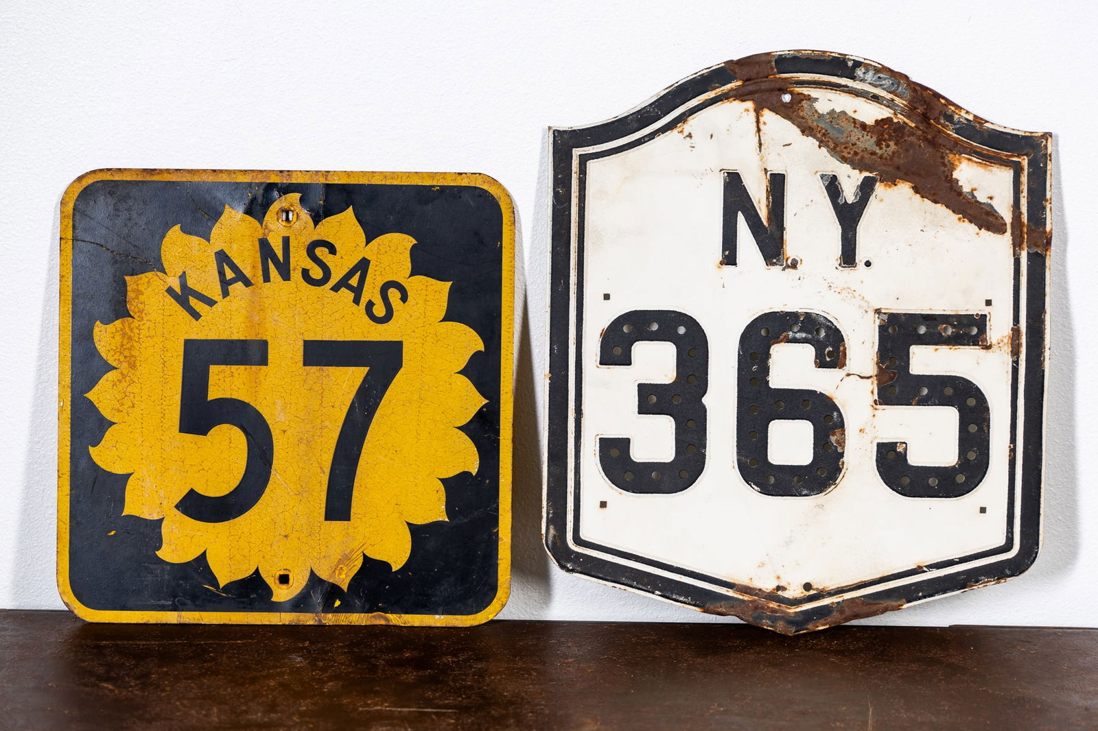 Two Vintage U.S. Highway Marker Signs (1 of 16)