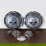 Five Harley Davidson Skull Motorcycle Badge Emblems