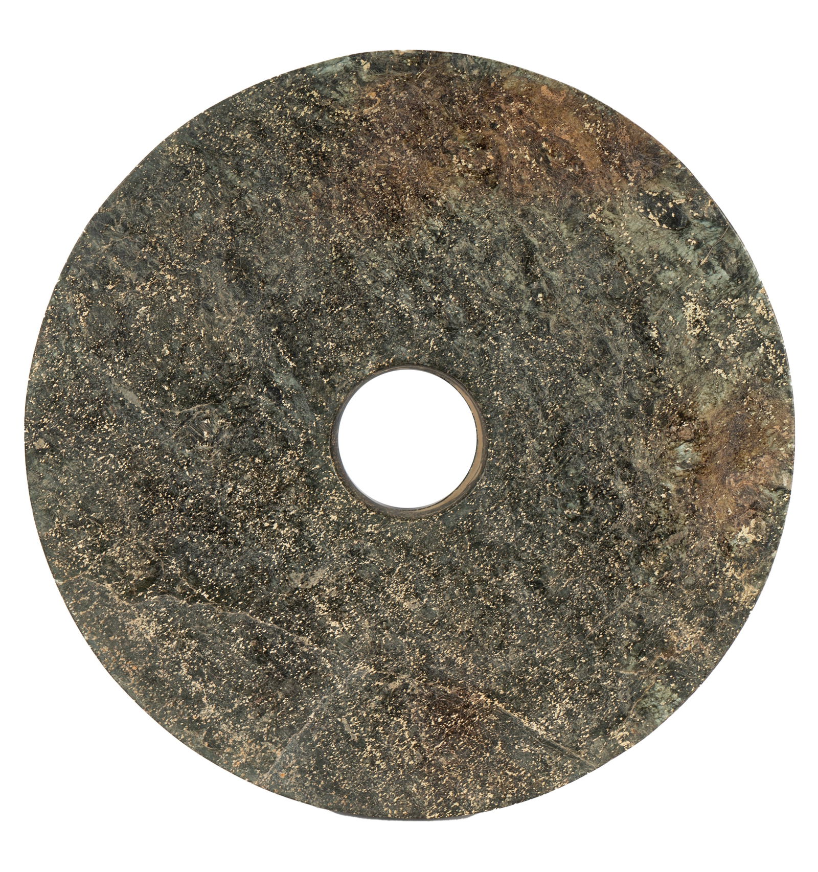 Chinese Carved Hardstone Bi Disc (1 of 7)