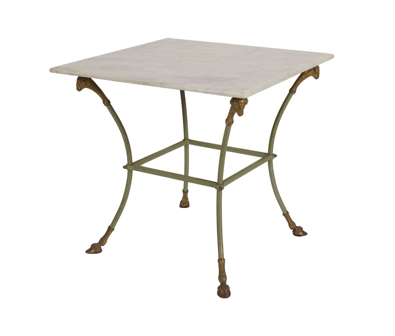 Neoclassical-Style Marble-Top Side Table (1 of 7)