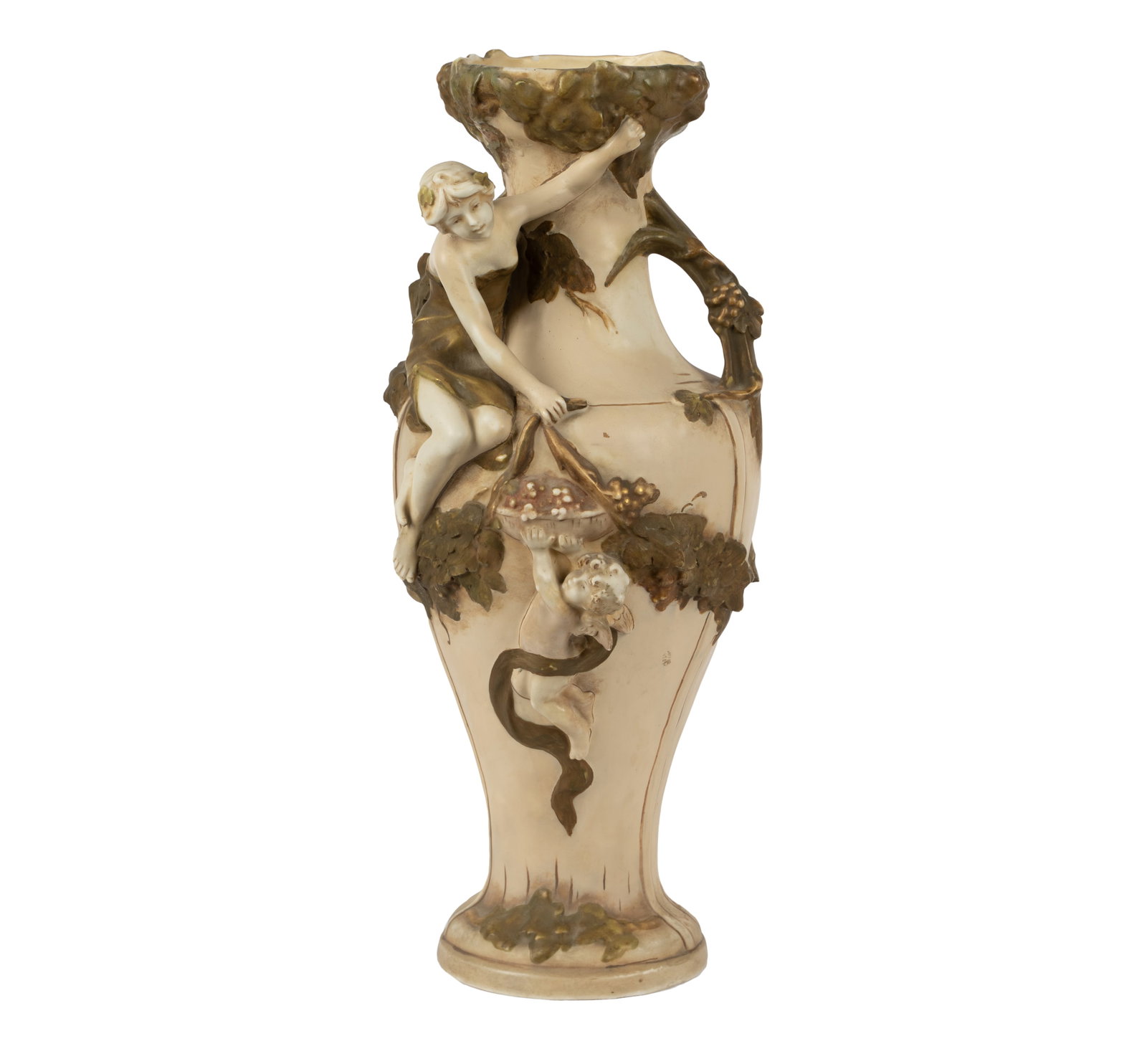 Royal Dux Porcelain Figural Vase (1 of 9)