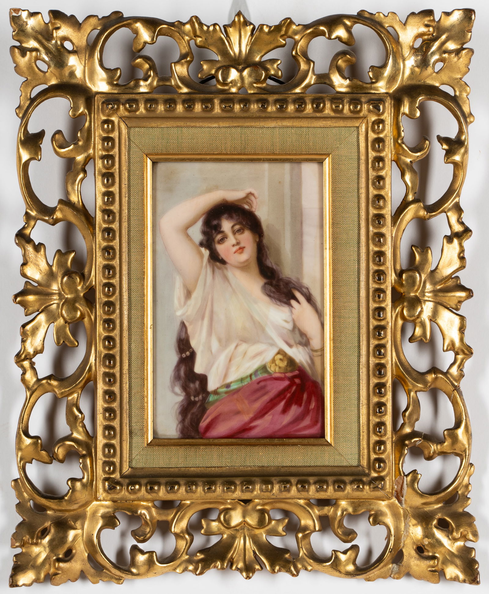 Continental Painted Porcelain Plaque (1 of 8)