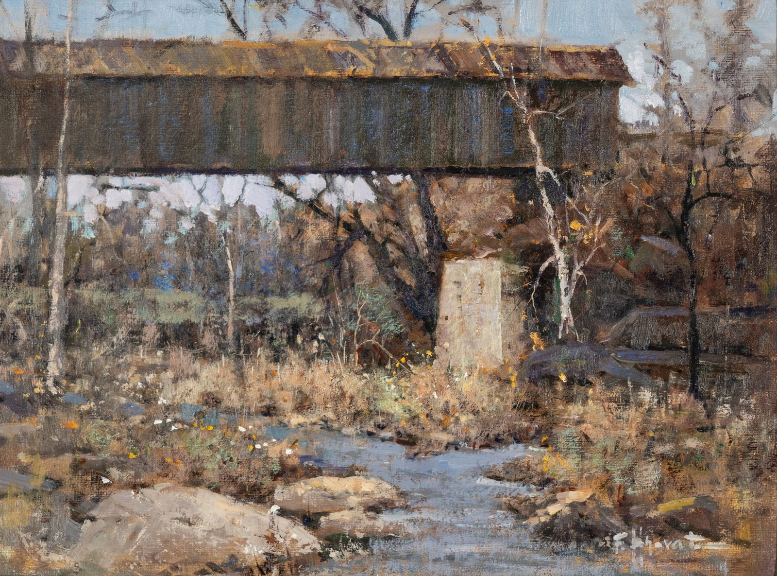 Felice Hrovat (20th/21st Century): Old Bridge (1 of 12)