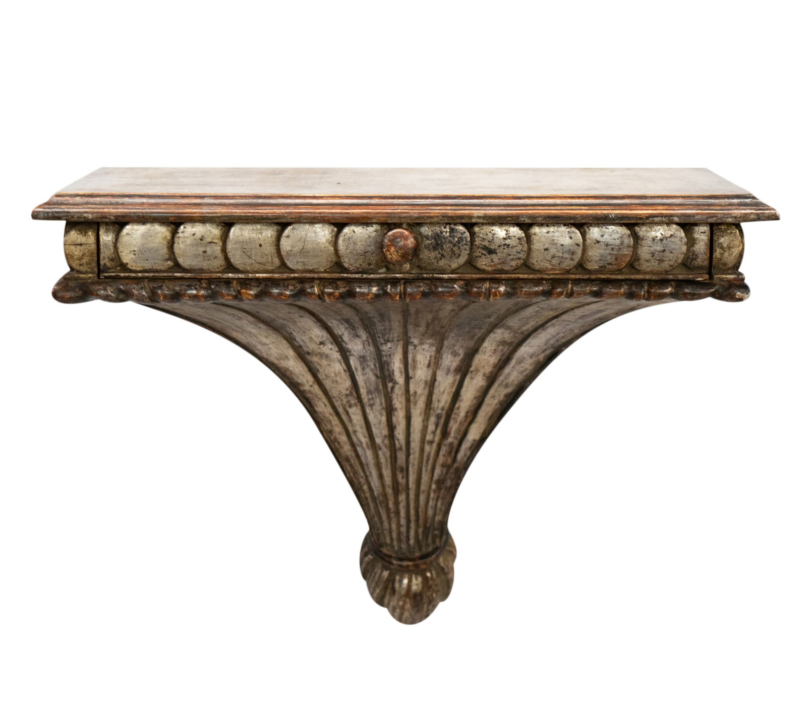 Silver-Painted Wall-Mounted Console Table (1 of 14)