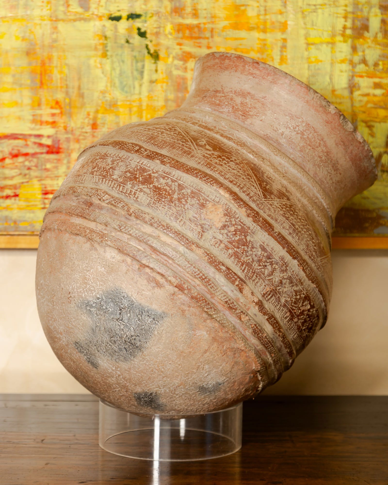 Primitive Painted Pot (1 of 14)