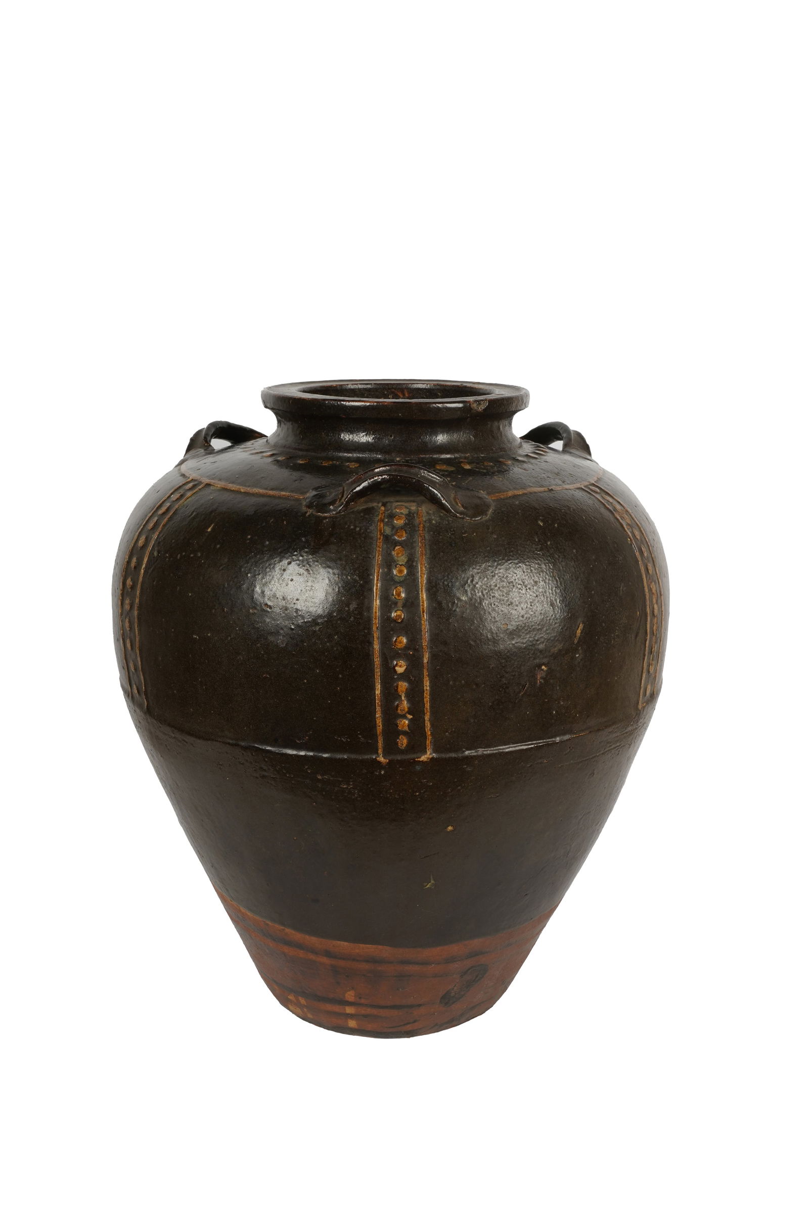 Earthenware Jar: unmarked 24 x 21 in. (61 x 53.3 cm.)