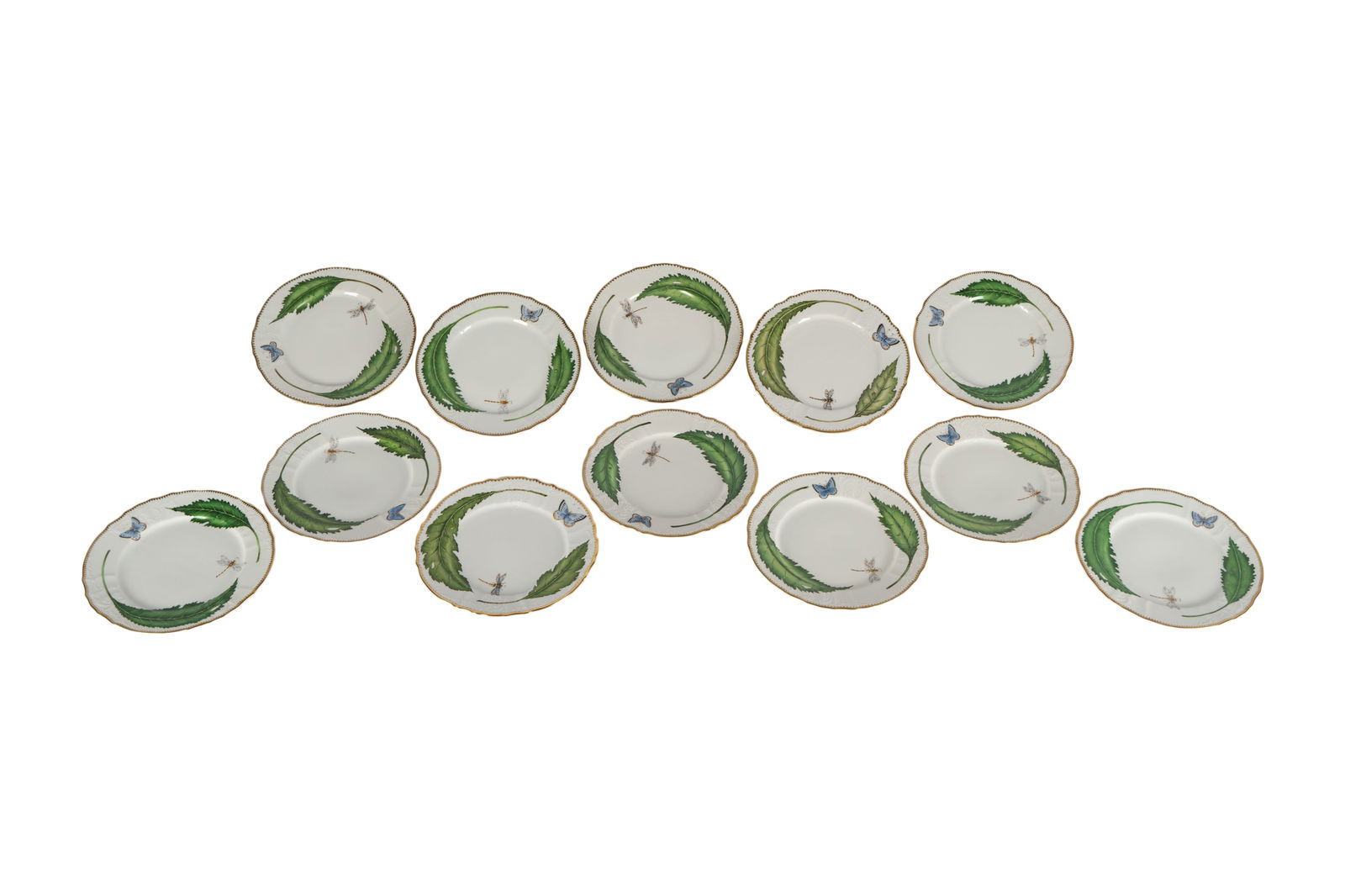 Set of Twelve Anna Weatherley Porcelain Dinner Plates (1 of 15)