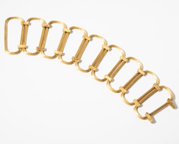 Industria Argentina 18 Karat Yellow gold Modernist Bracelet