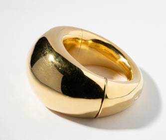 Italian 18 Karat Gold Bangle Bracelet