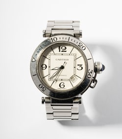 Cartier Pasha Stainless-Steel Watch