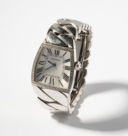 Cartier 18 Karat White Gold and Diamond La Dona Wristwatch
